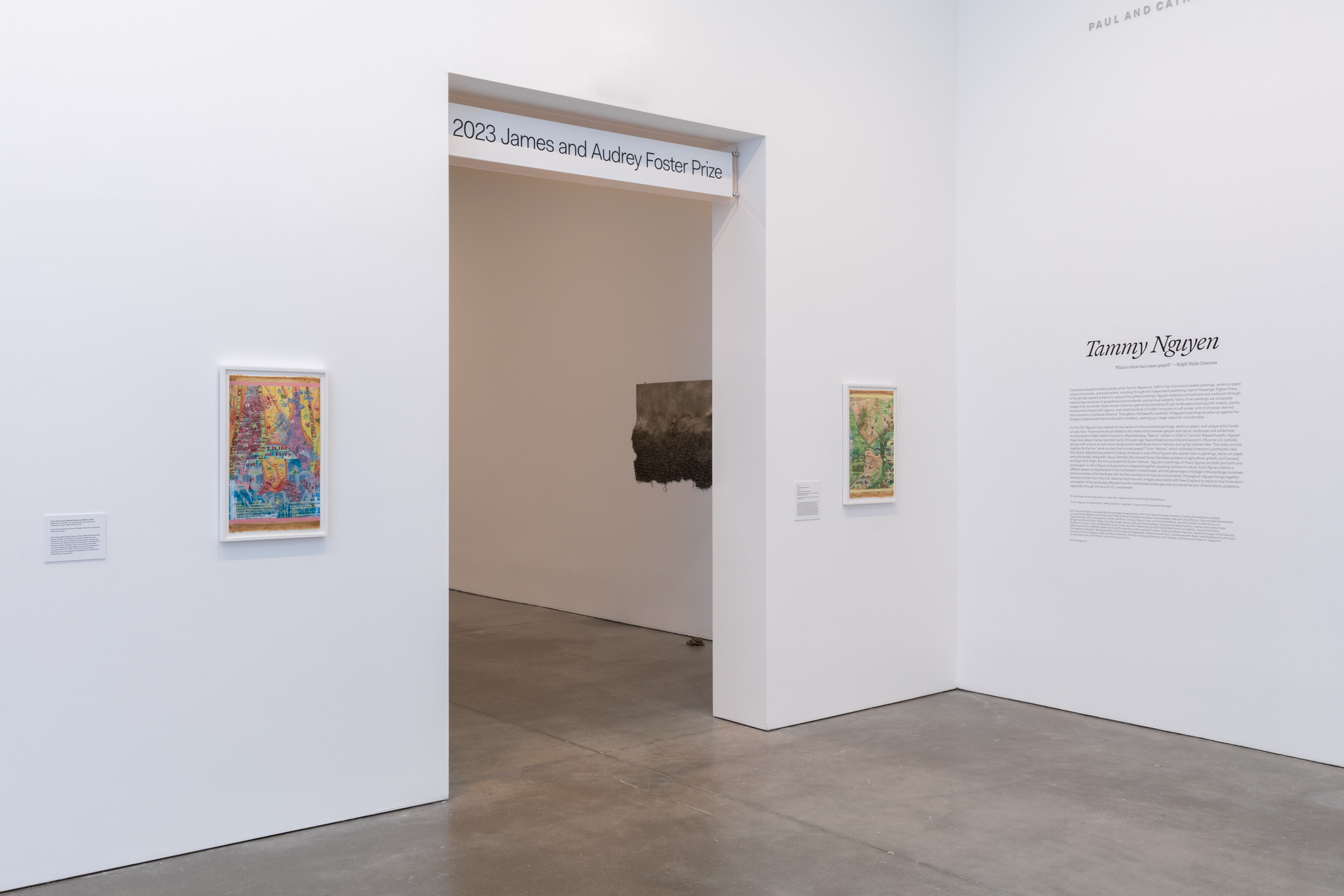 Installation view of Tammy Nguyen at ICA Boston