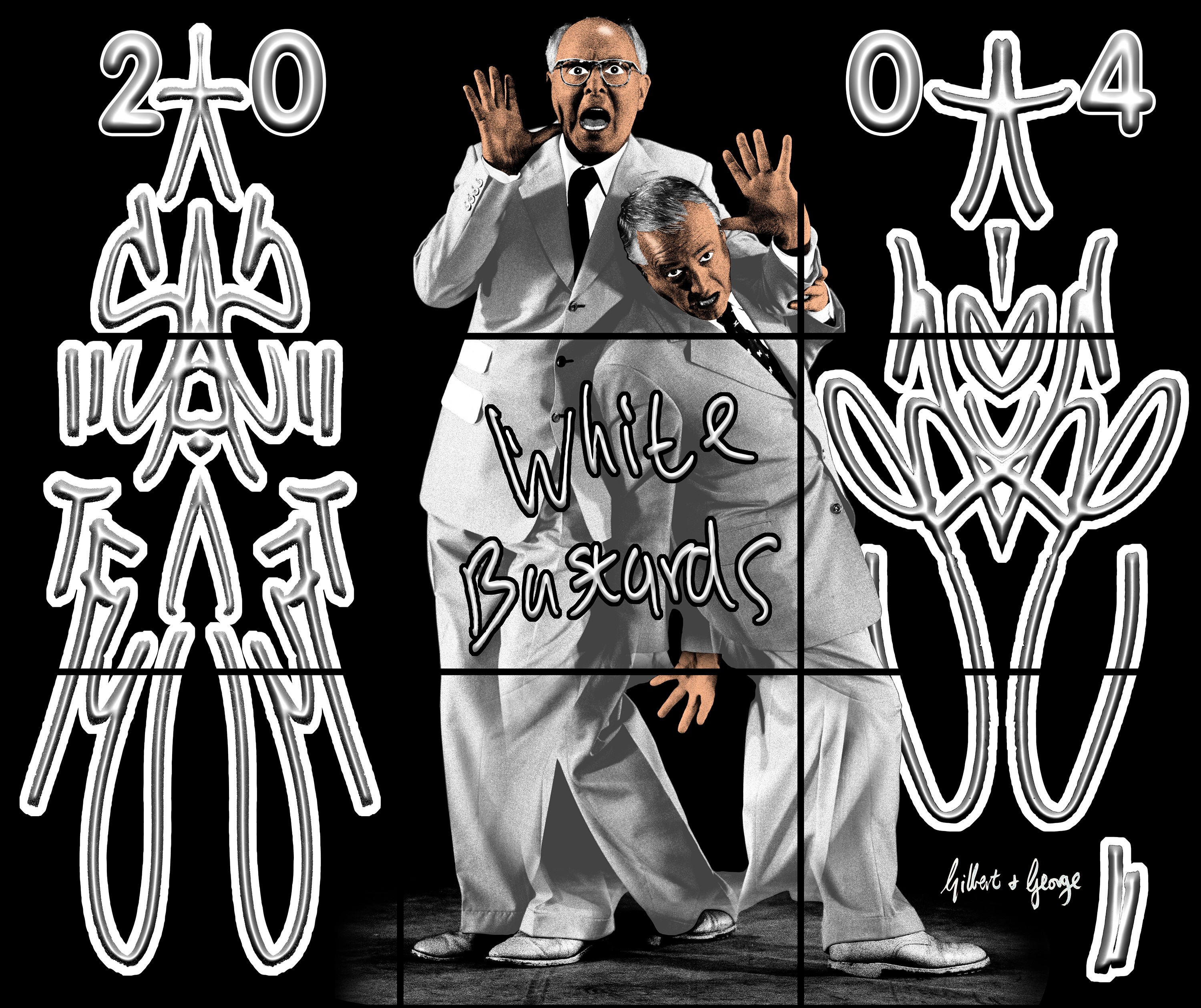 Wall work by Gilbert & George