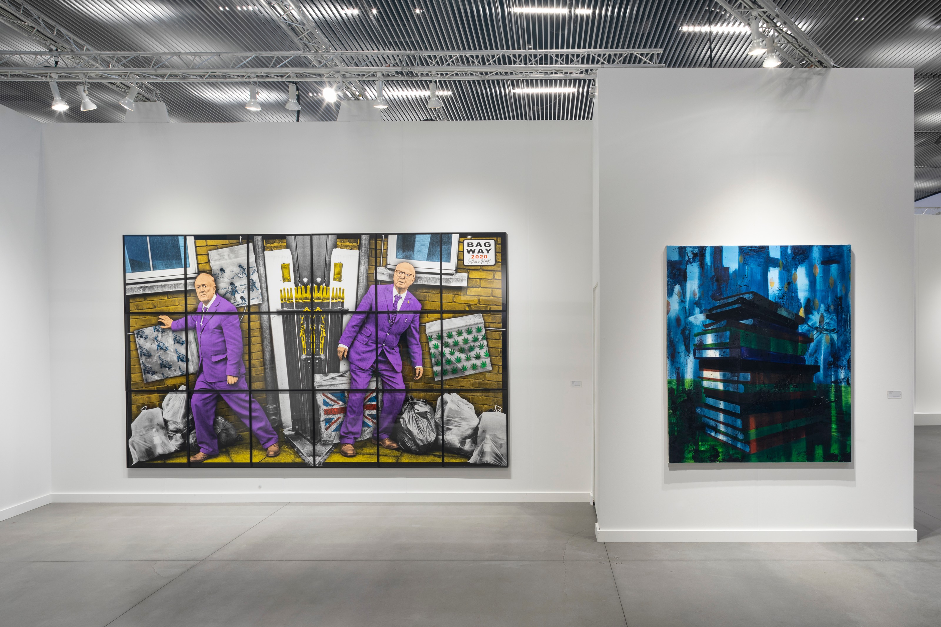 Installation view of Lehmann Maupin, Booth A05 at Frieze New York