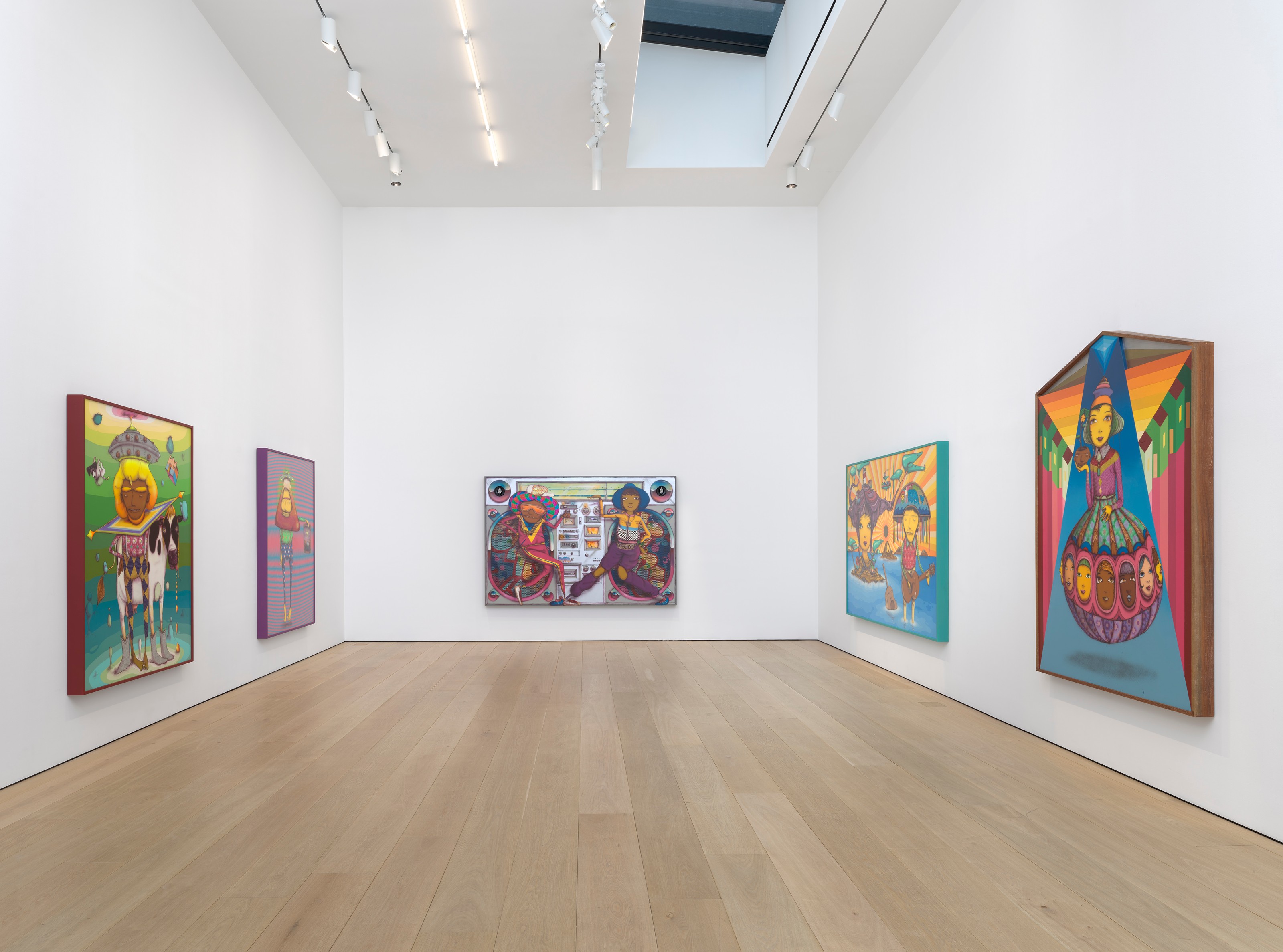 Installation view of OSGEMEOS at Lehmann Maupin New York