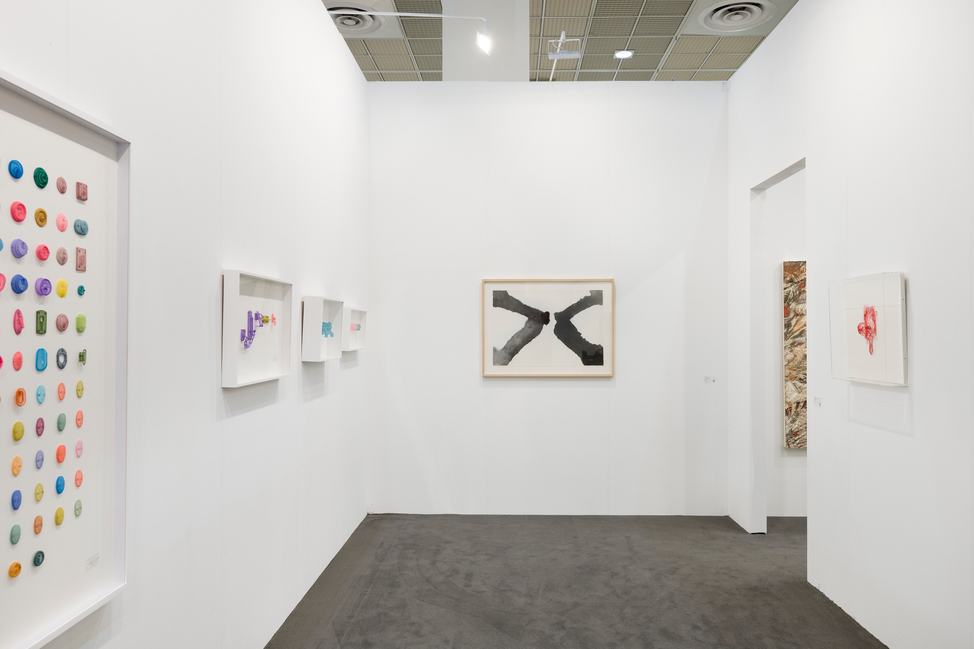 Installation view of Lehmann Maupin, Booth A44 at KIAF Art Seoul