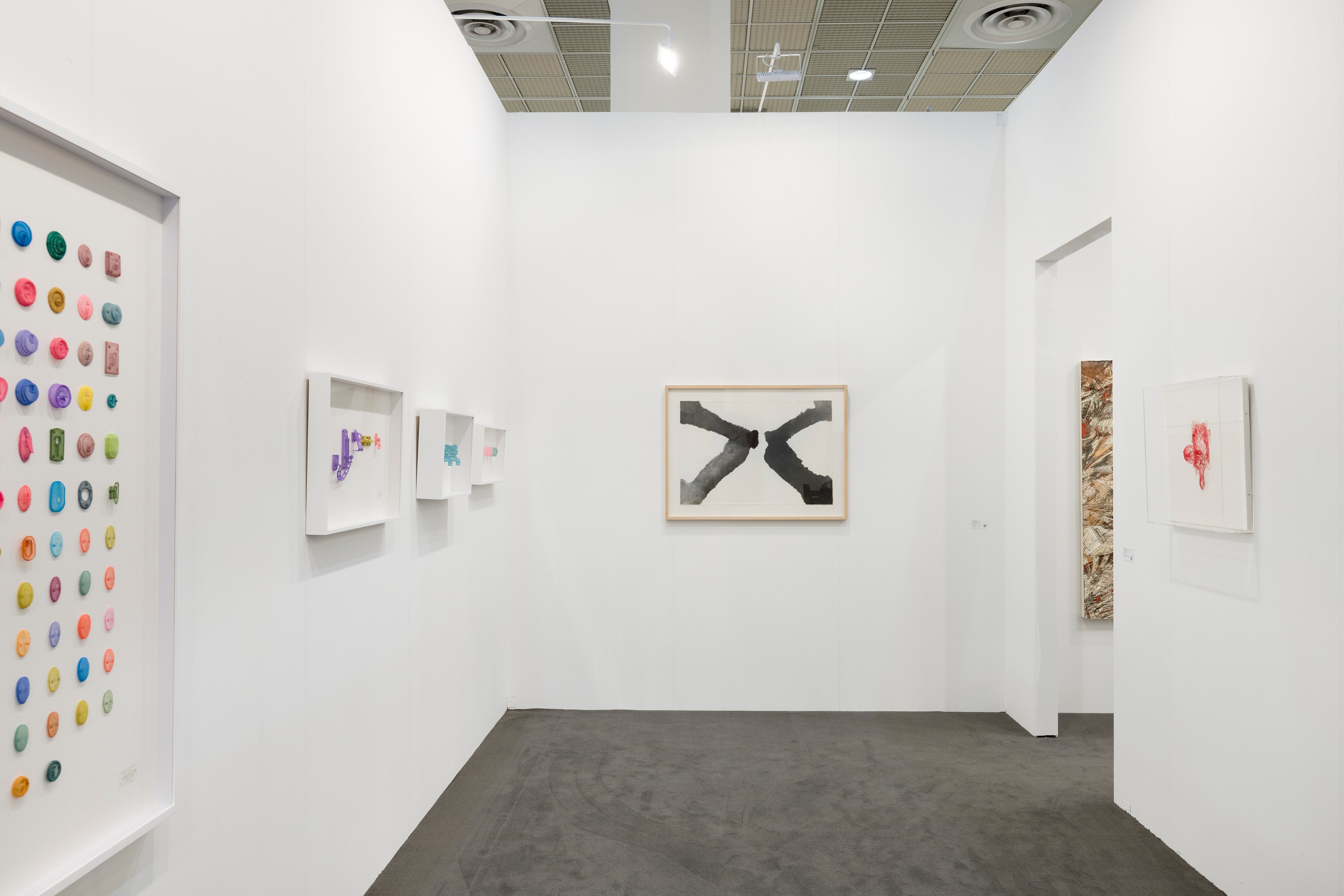 Installation view of Lehmann Maupin, Booth A44 at KIAF Art Seoul