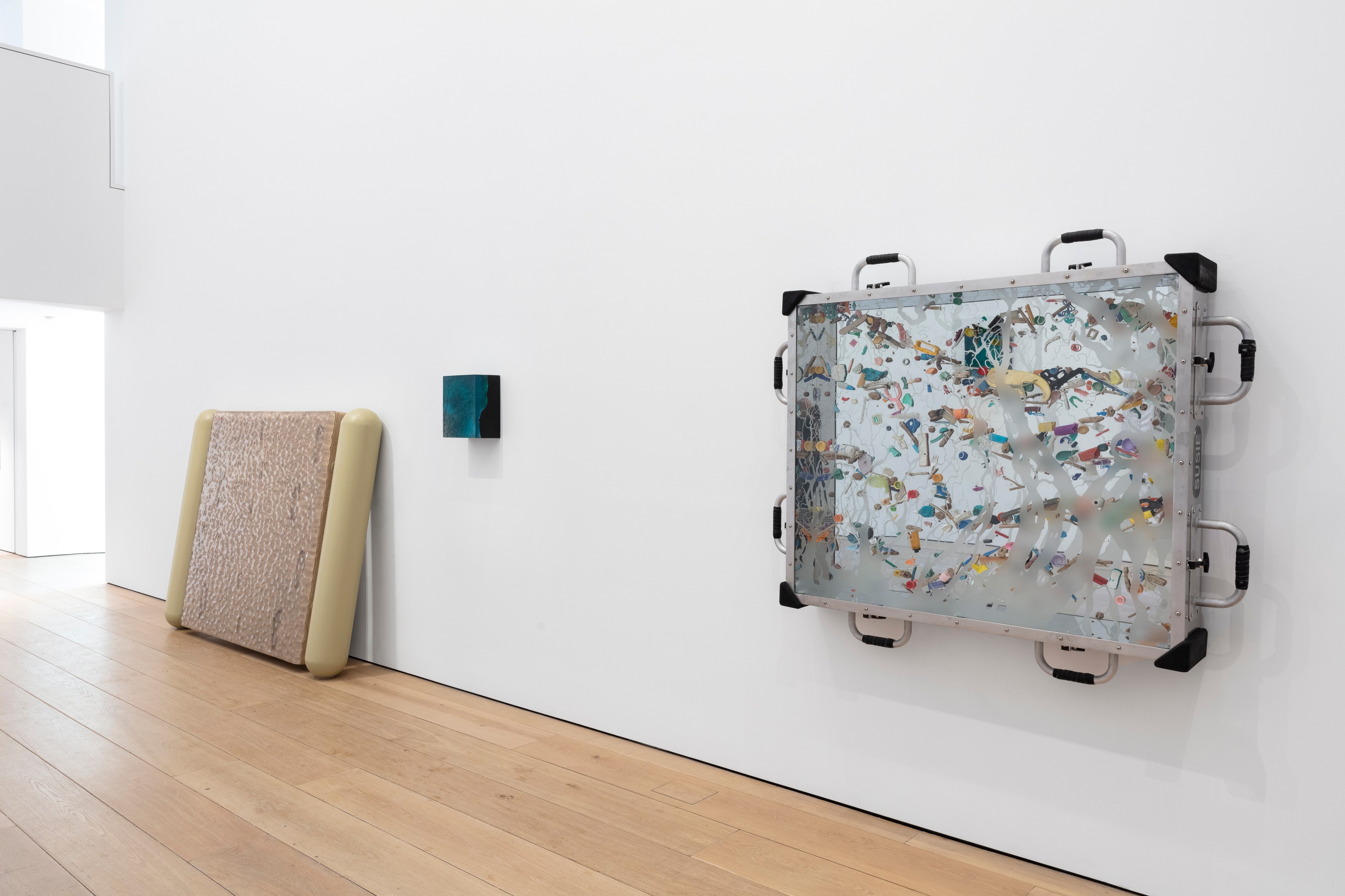 Installation view of Ashley Bickerton at Lehmann Maupin New York