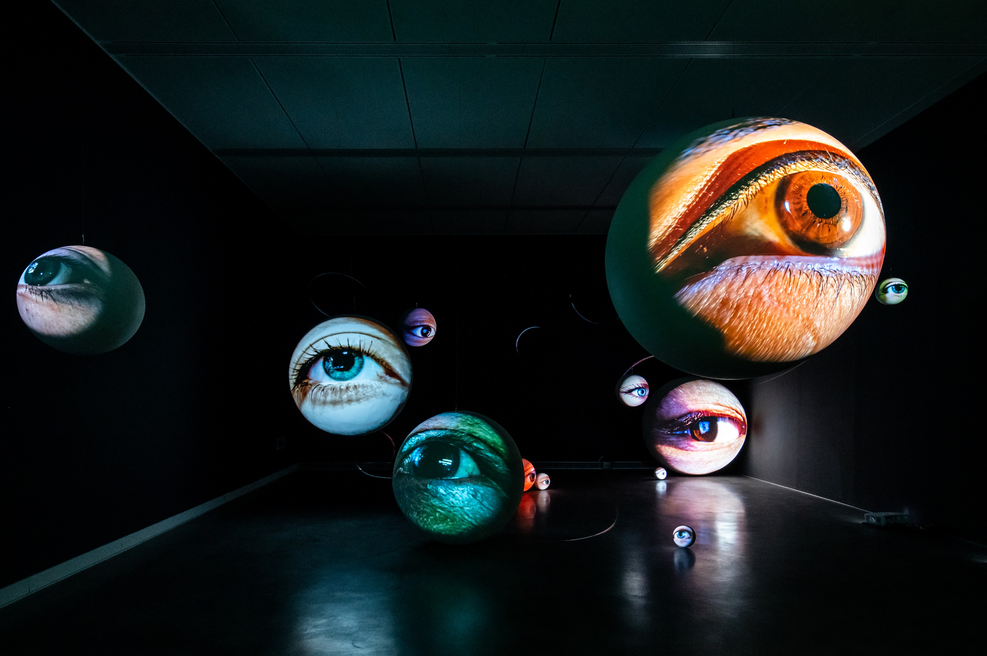 Sculpture & Video Panel by Tony Oursler