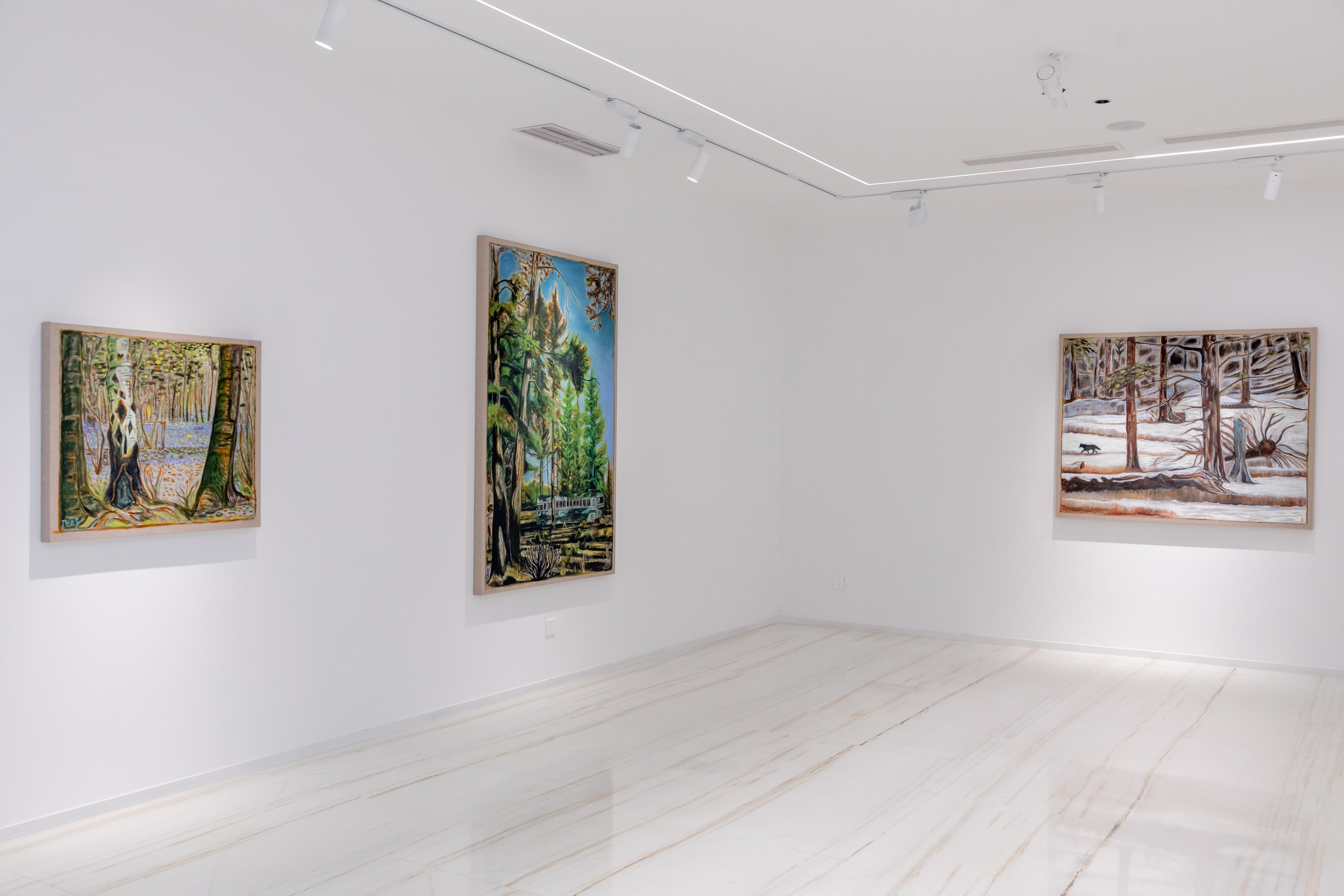 Installation view of the becoming unbecoming at Yi Space