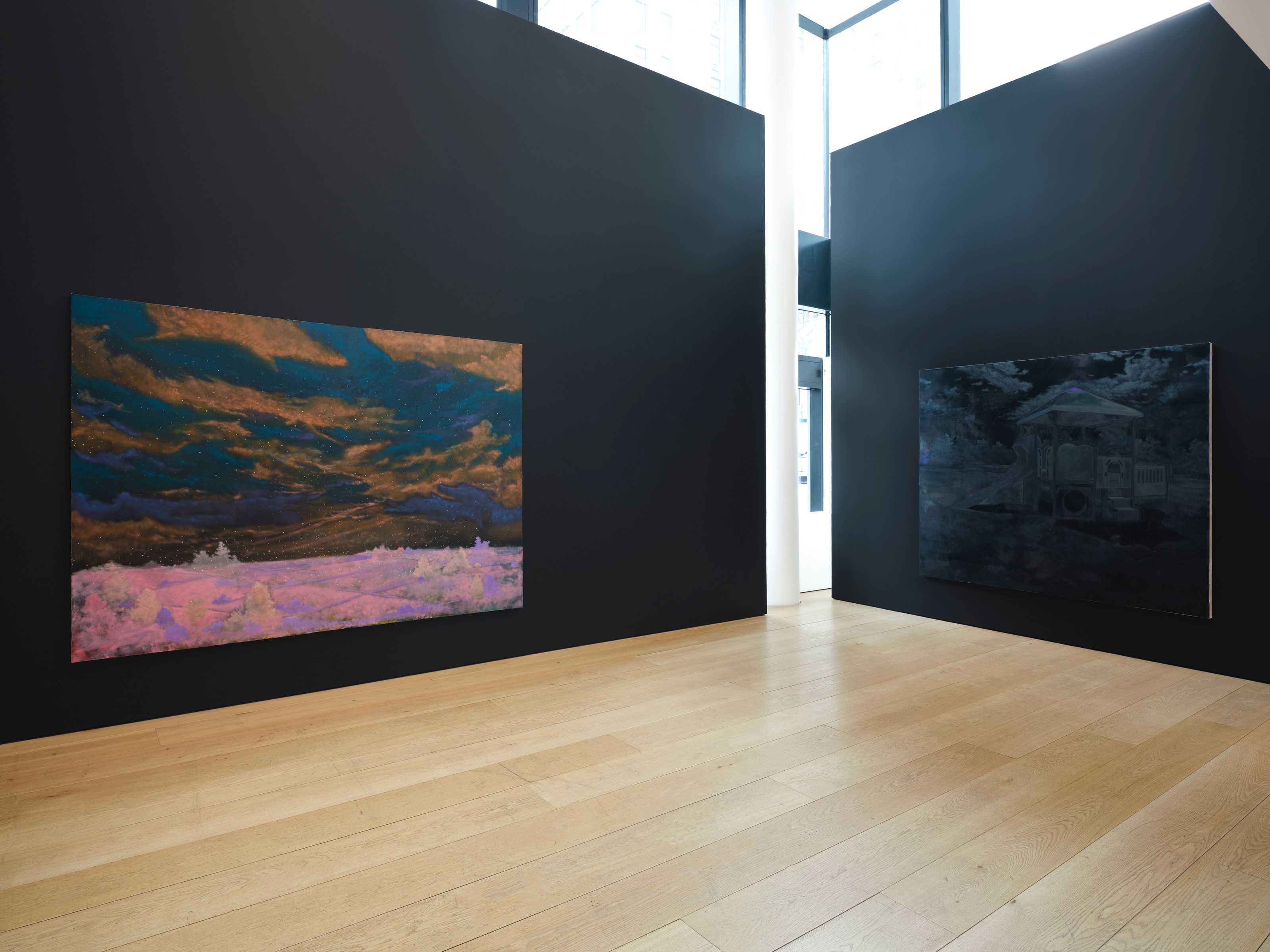 Installation view of Dominic Chambers at Lehmann Maupin New York