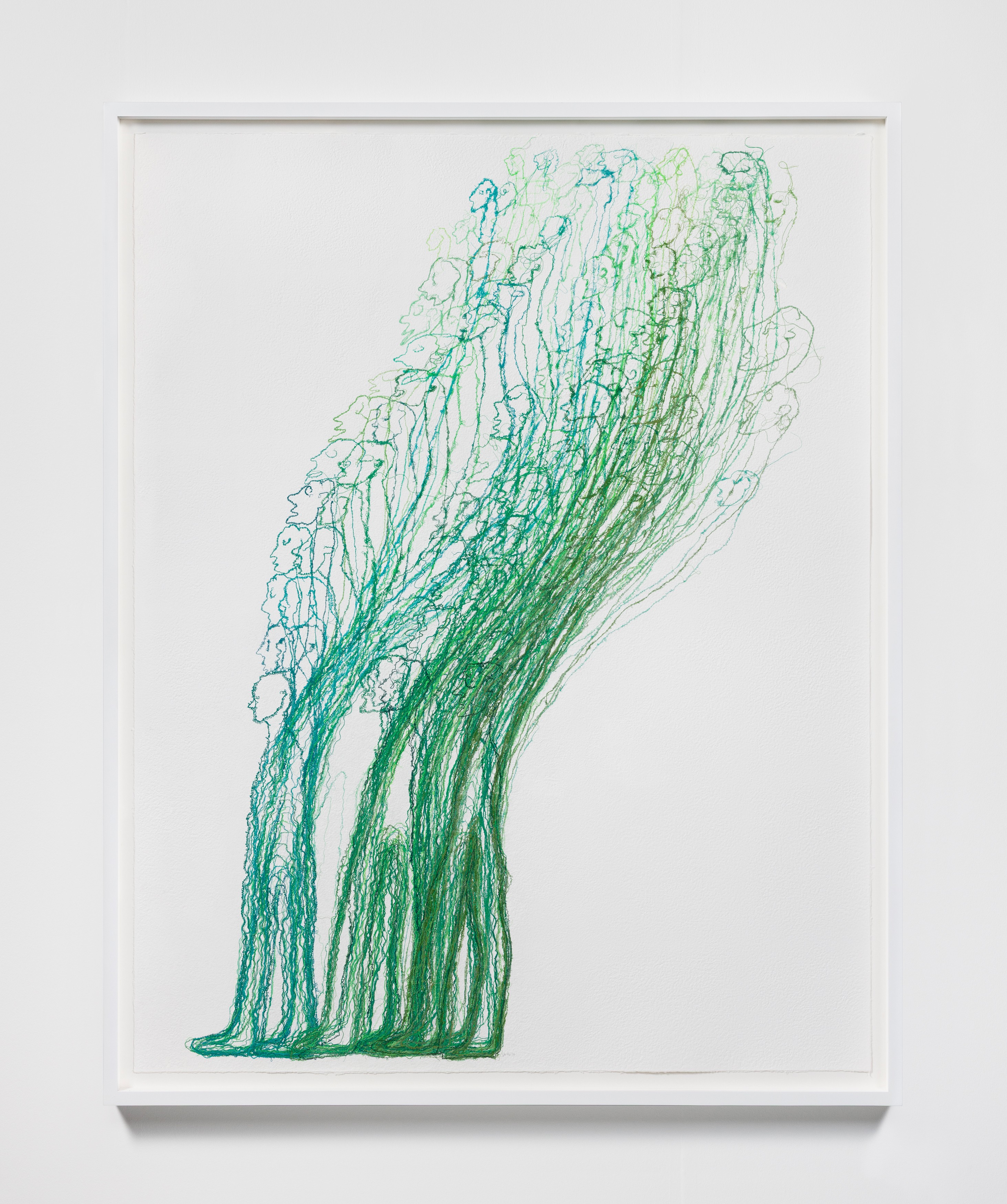 Thread drawing by Do Ho Suh
