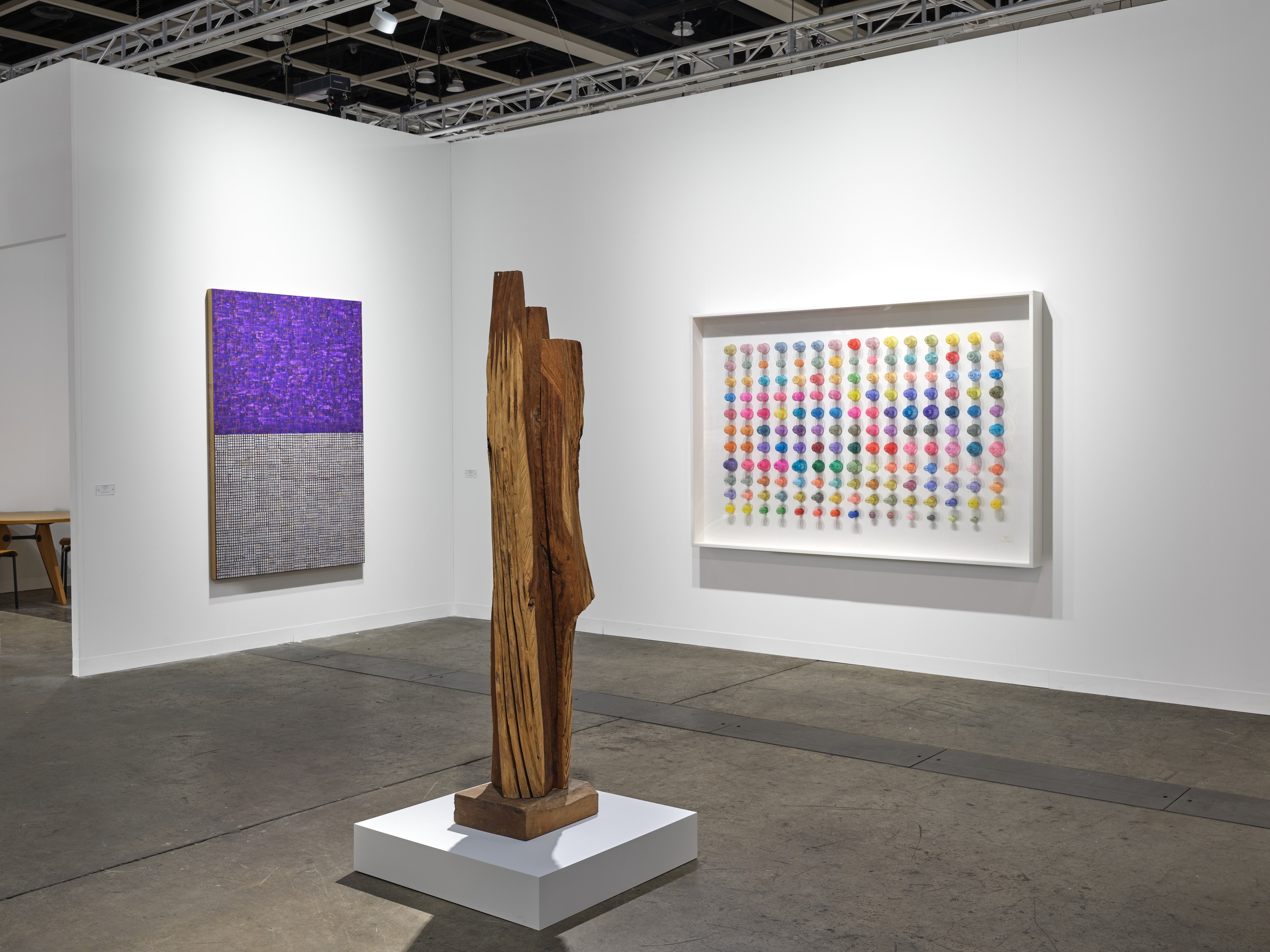 Installation view of Lehmann Maupin, Booth 1C22 at Art Basel Hong Kong