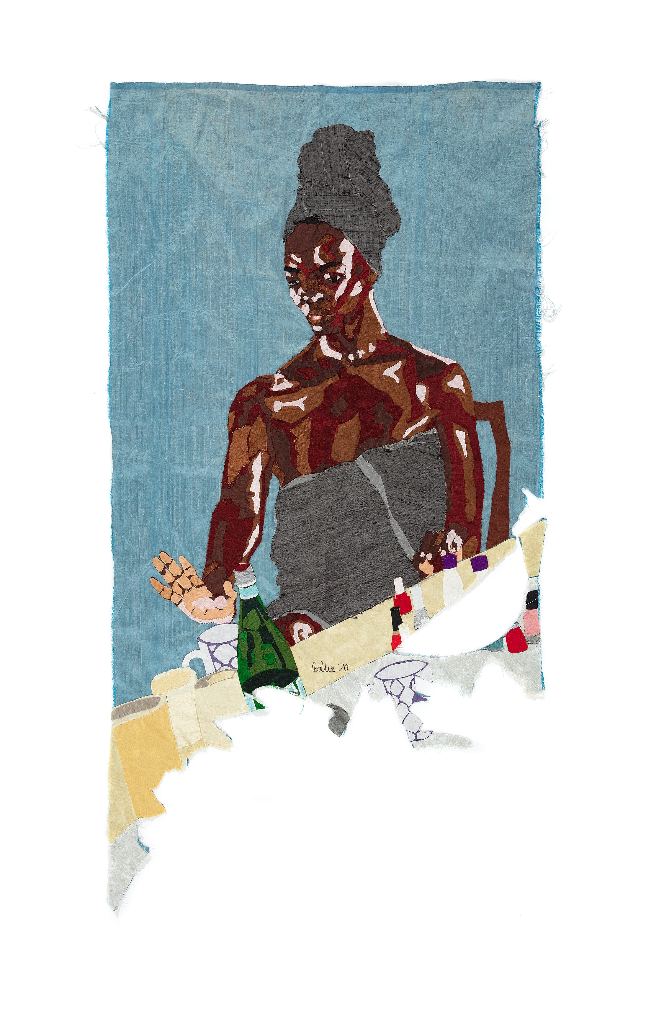 Wall work by Billie Zangewa