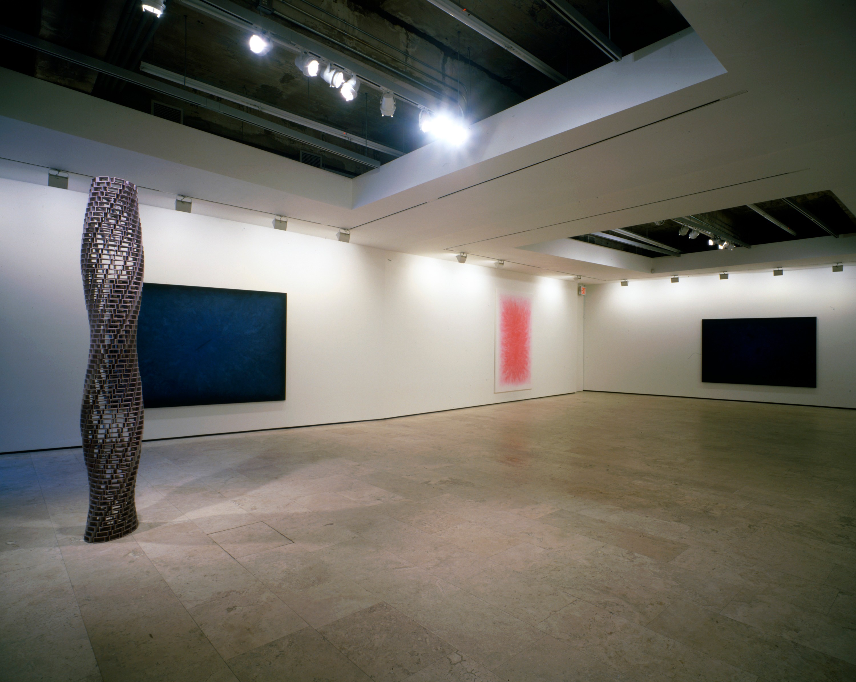 Installation view of Light darkness at Lehmann Maupin New York