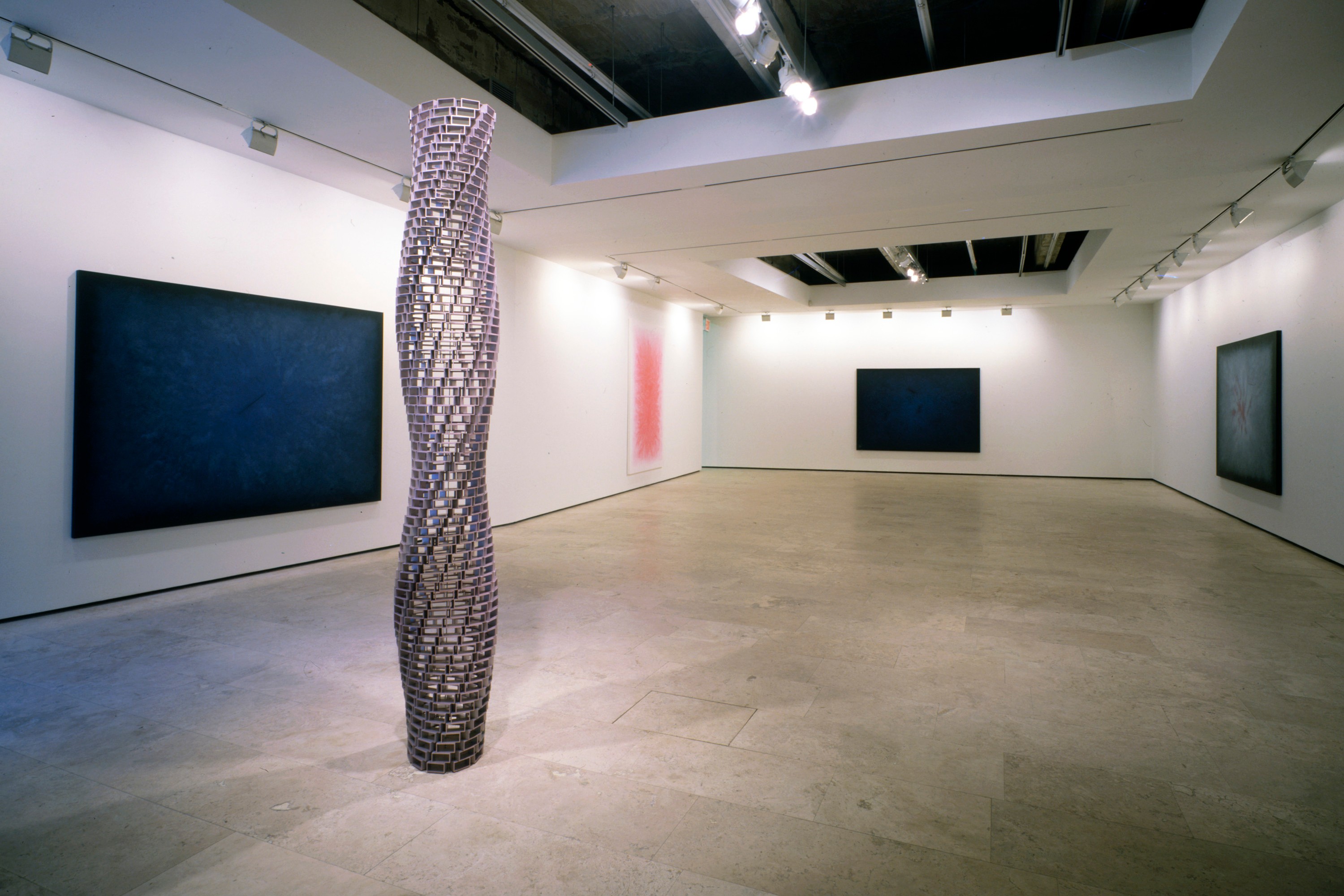 Installation view of Light darkness at Lehmann Maupin New York