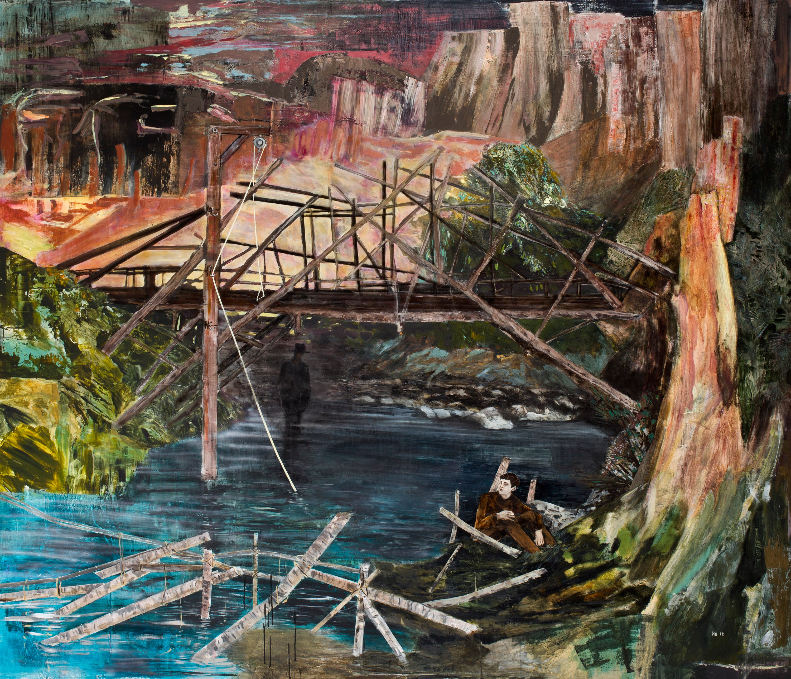 Painting by Hernan Bas