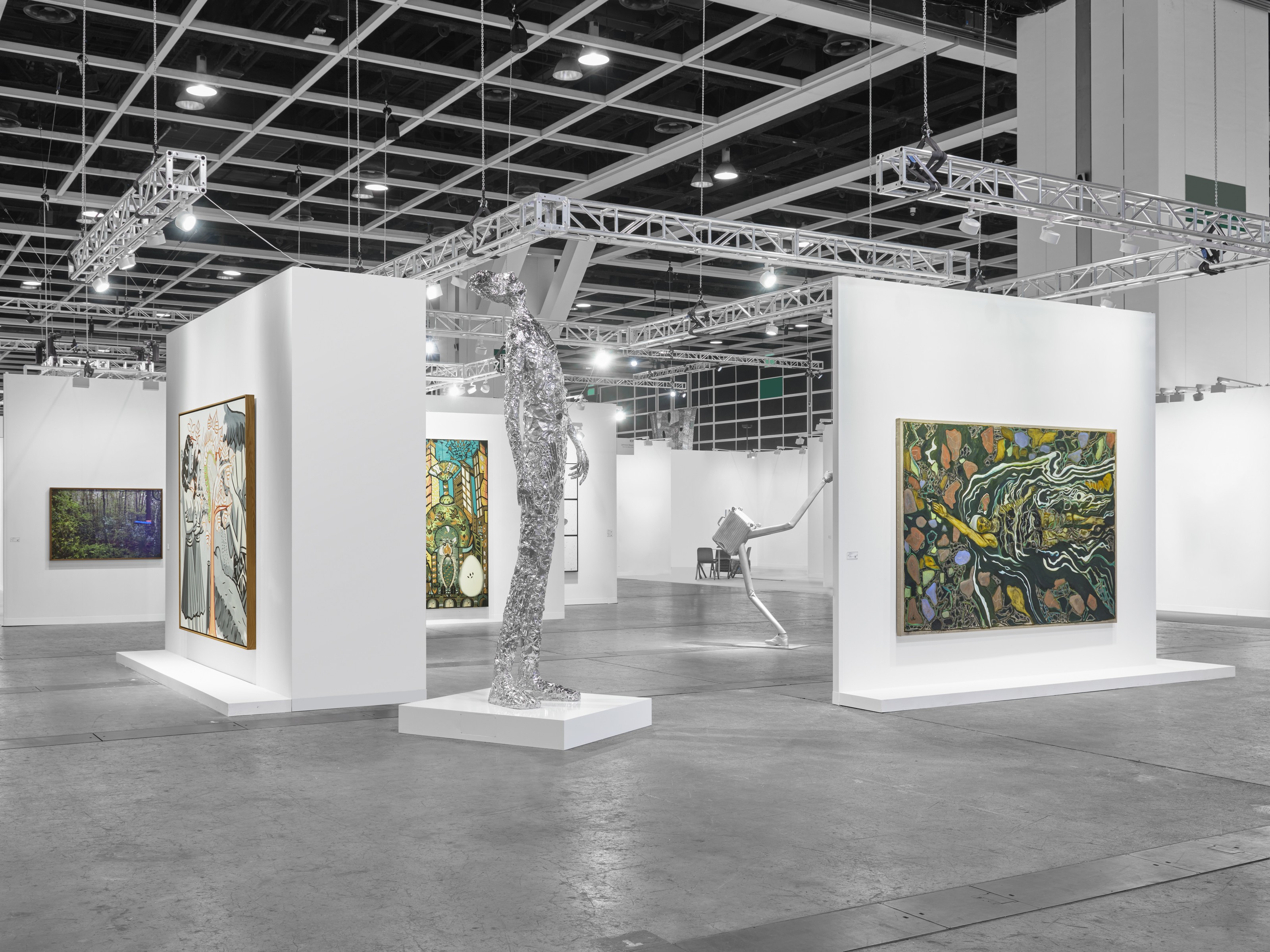 Installation view of Lehmann Maupin, Booth 1C17 at Art Basel Hong Kong