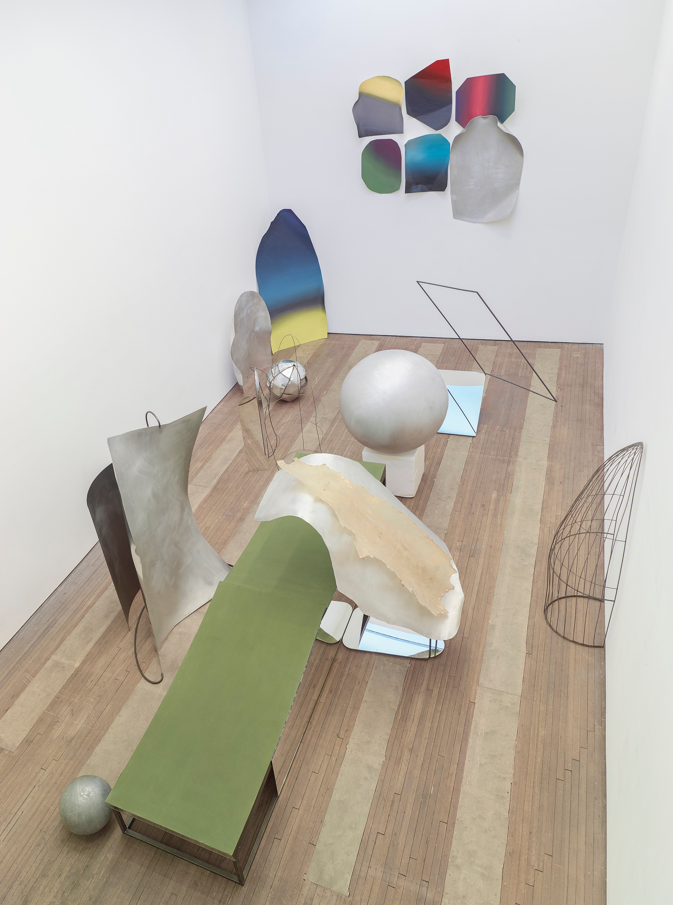 Installation view of Liu Wei at Lehmann Maupin New York