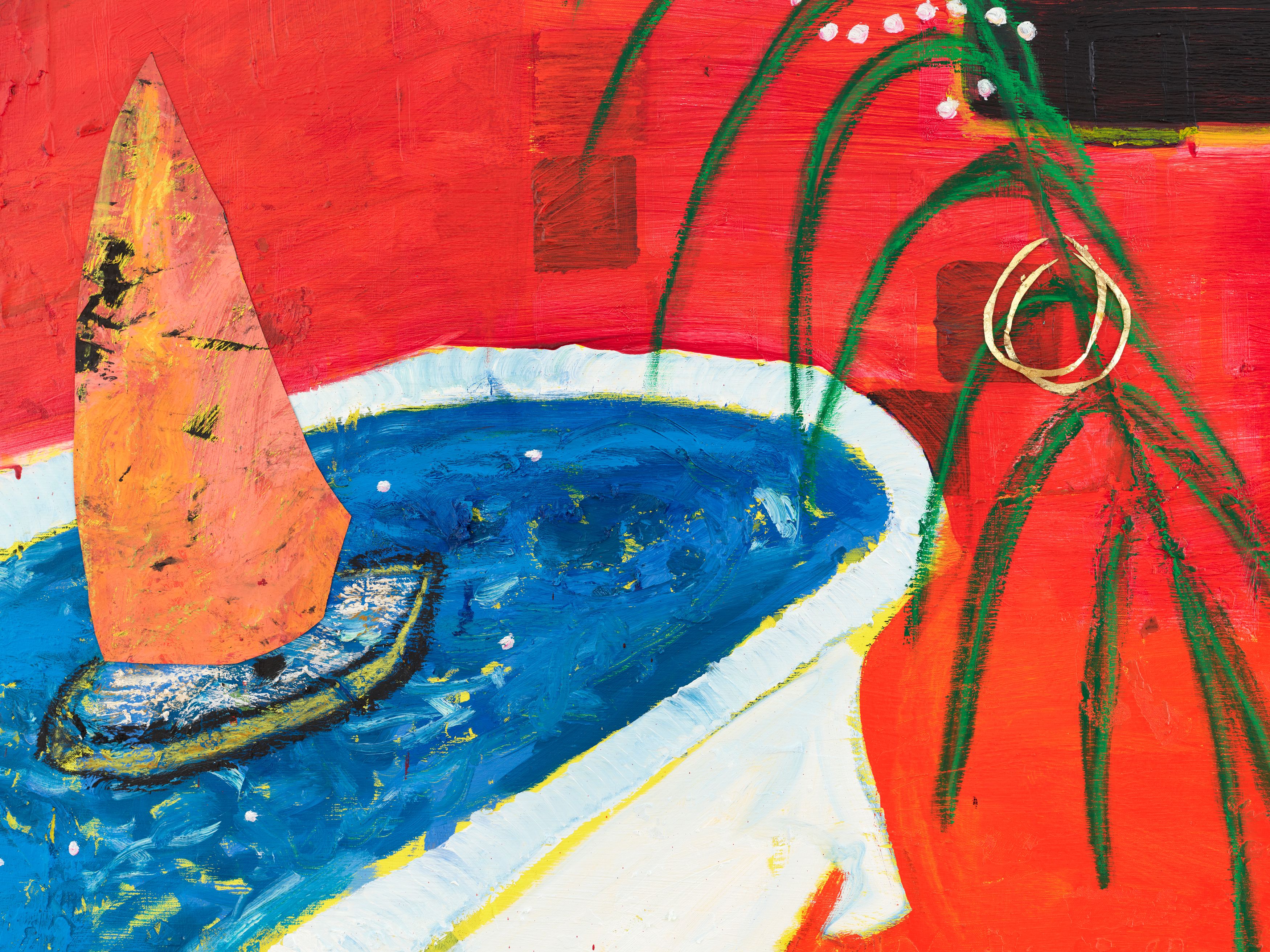 Detail of painting by Angel Otero