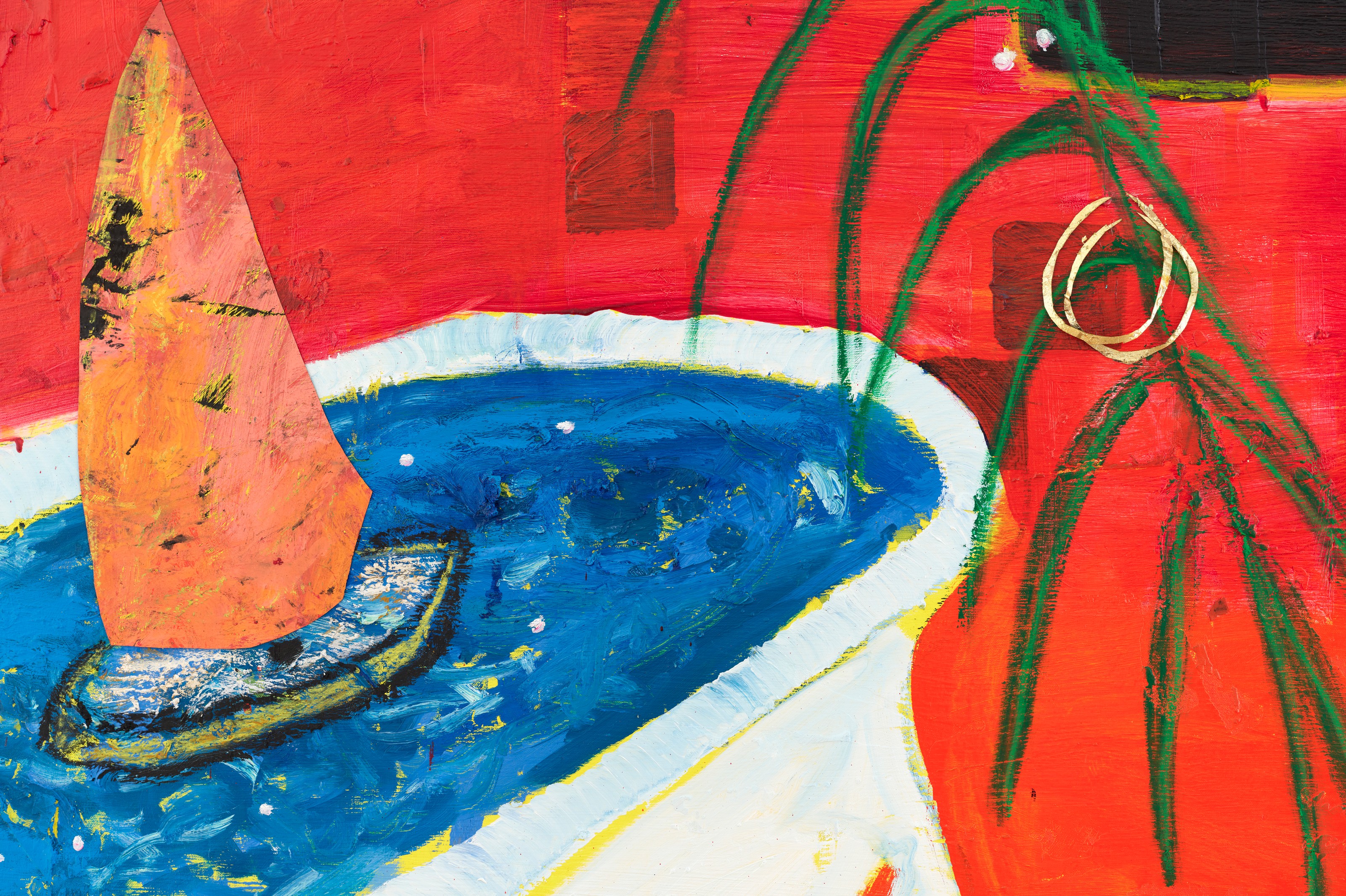 Detail of painting by Angel Otero