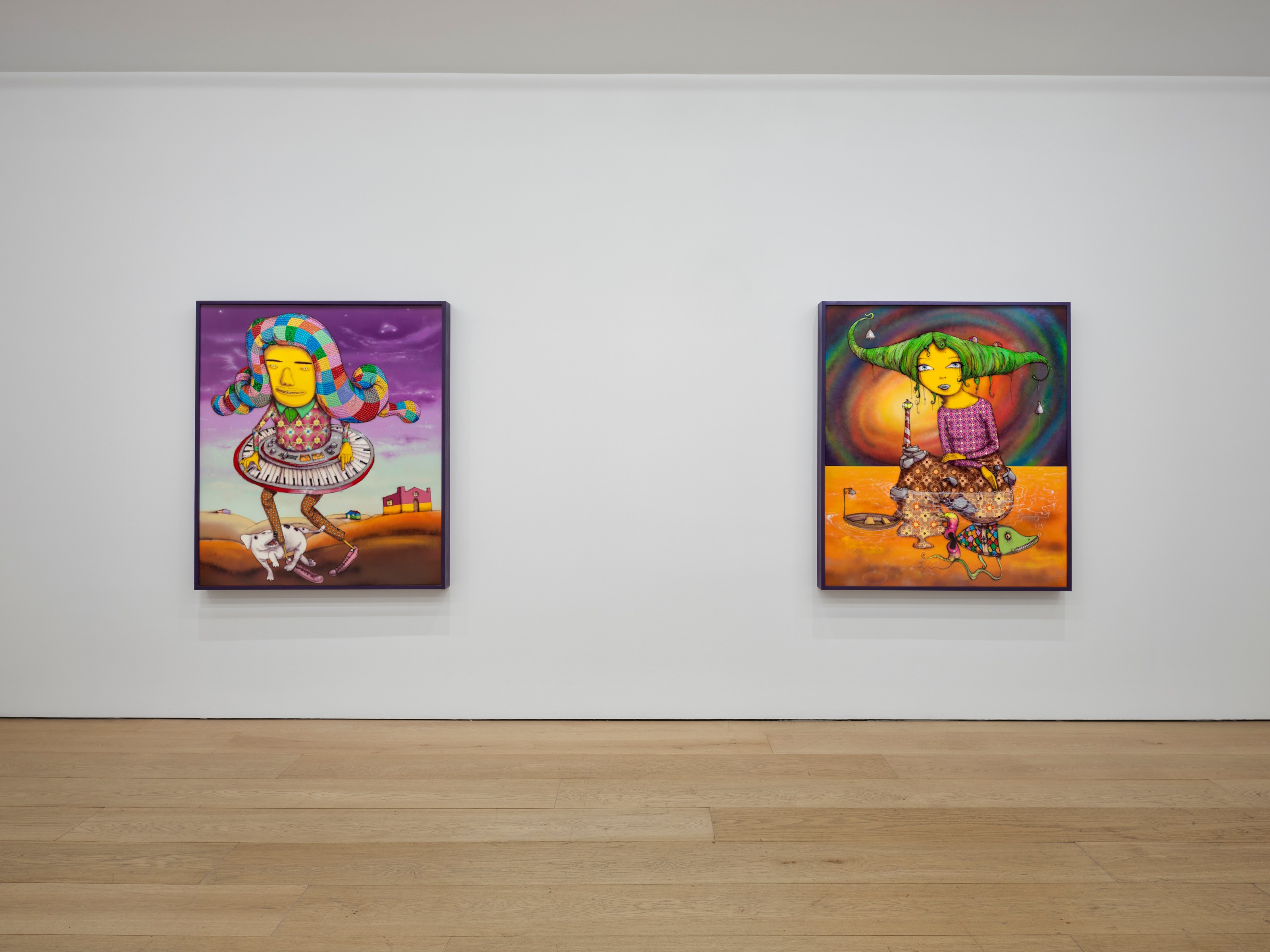 Installation view of OSGEMEOS at Lehmann Maupin New York