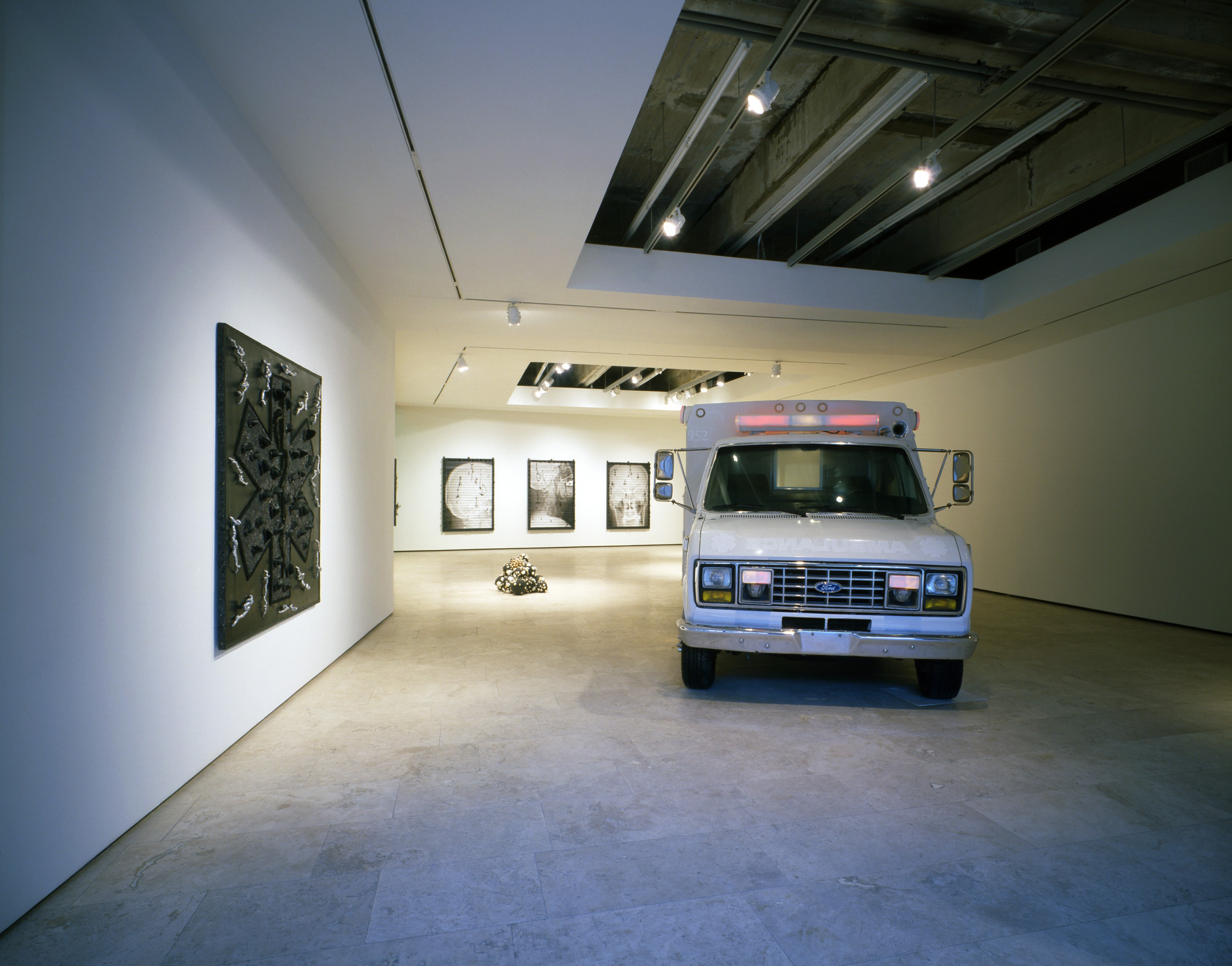 Installation view of LIVESupport at Lehmann Maupin New York