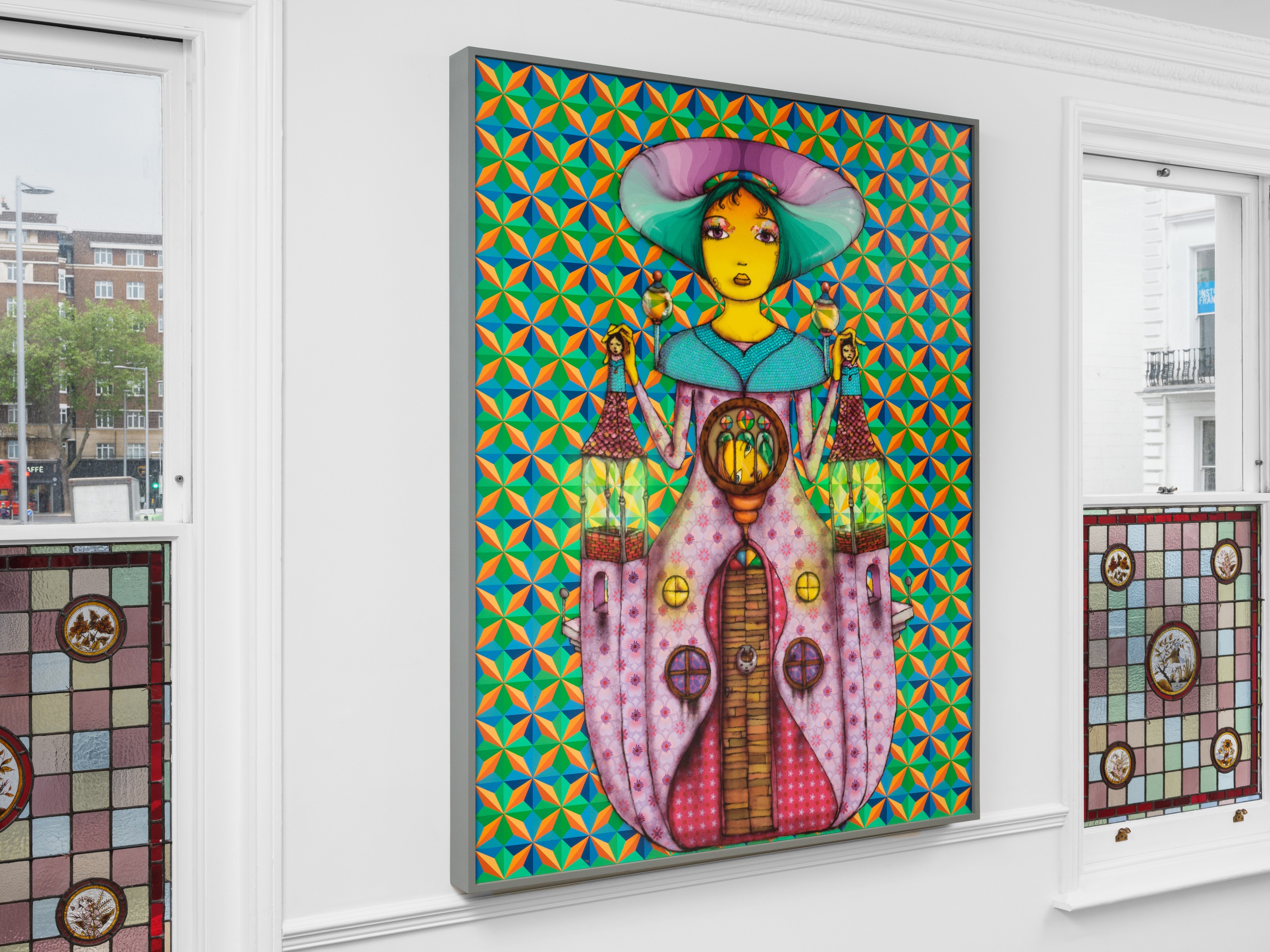 Installation view of OSGEMEOS at Lehmann Maupin London