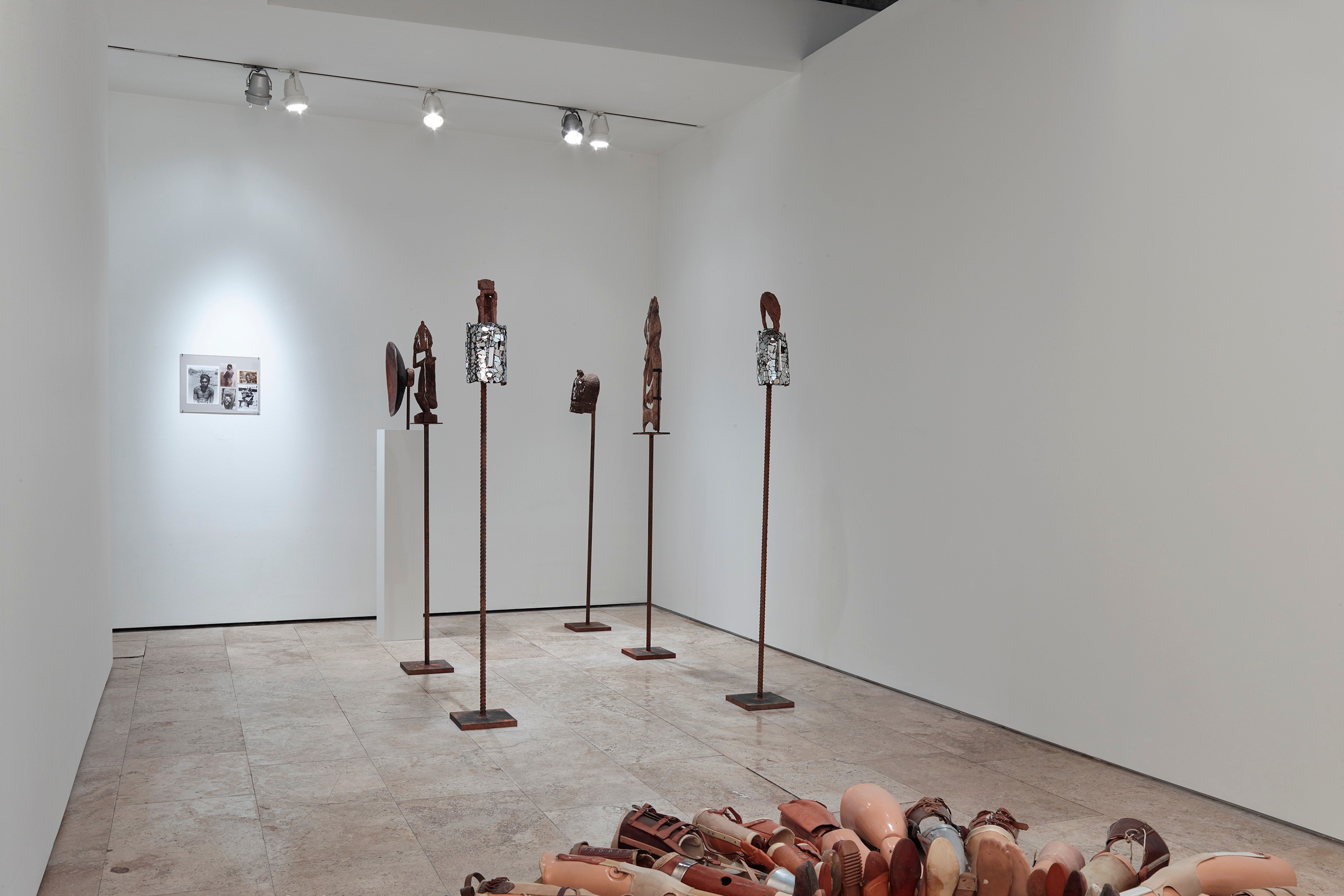 Installation view of Show your injuries at Lehmann Maupin New York