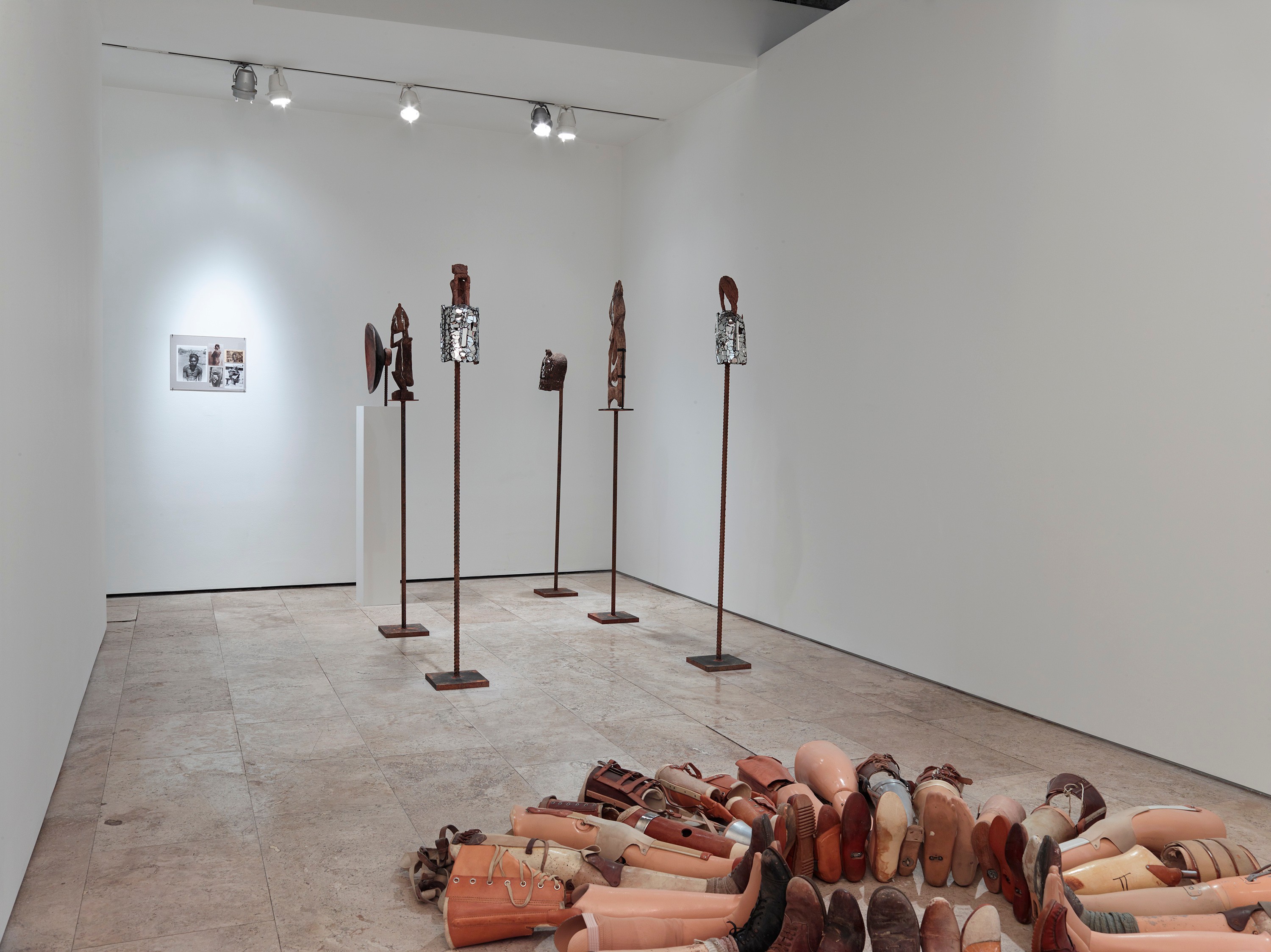 Installation view of Show your injuries at Lehmann Maupin New York