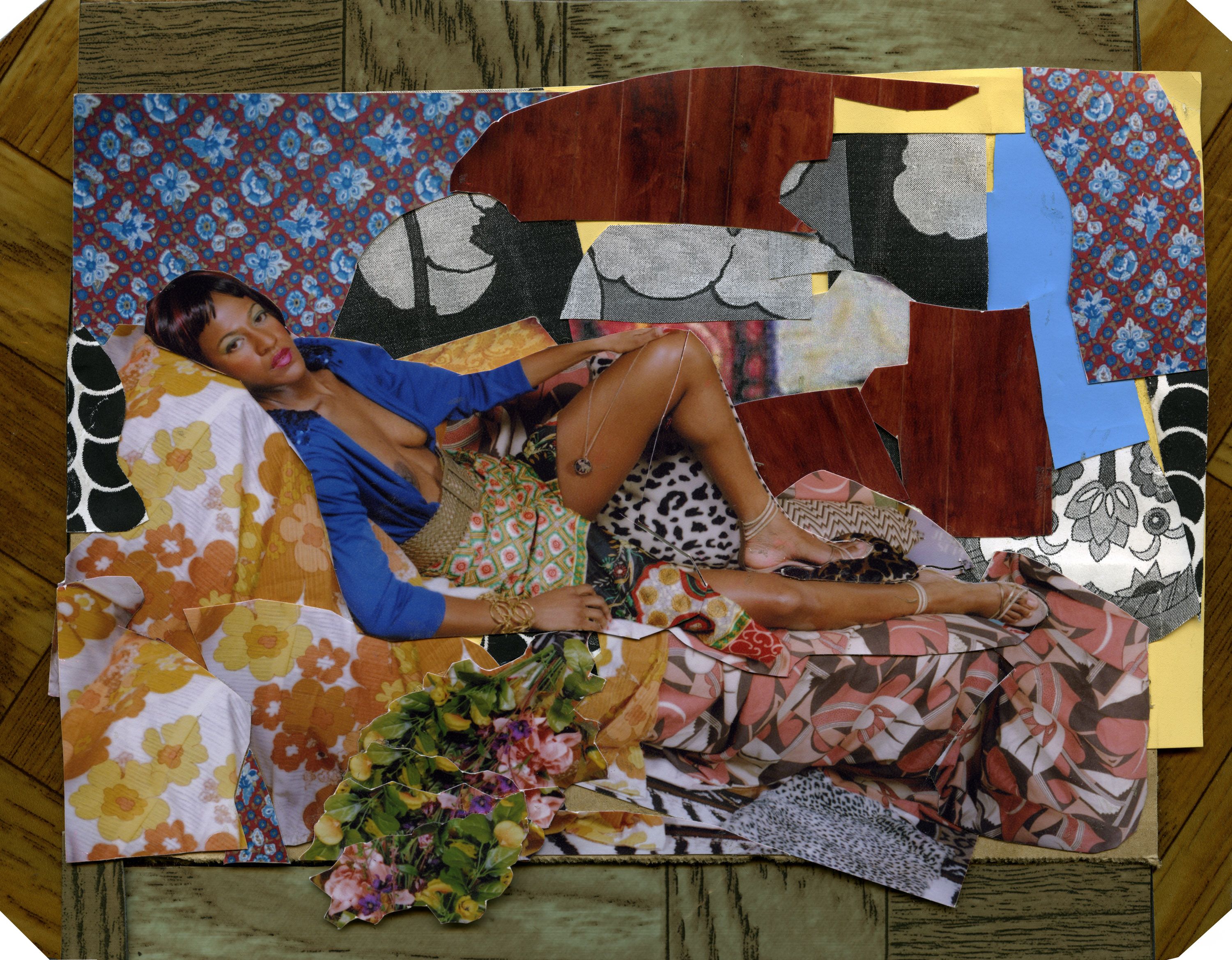 Collage by Mickalene Thomas