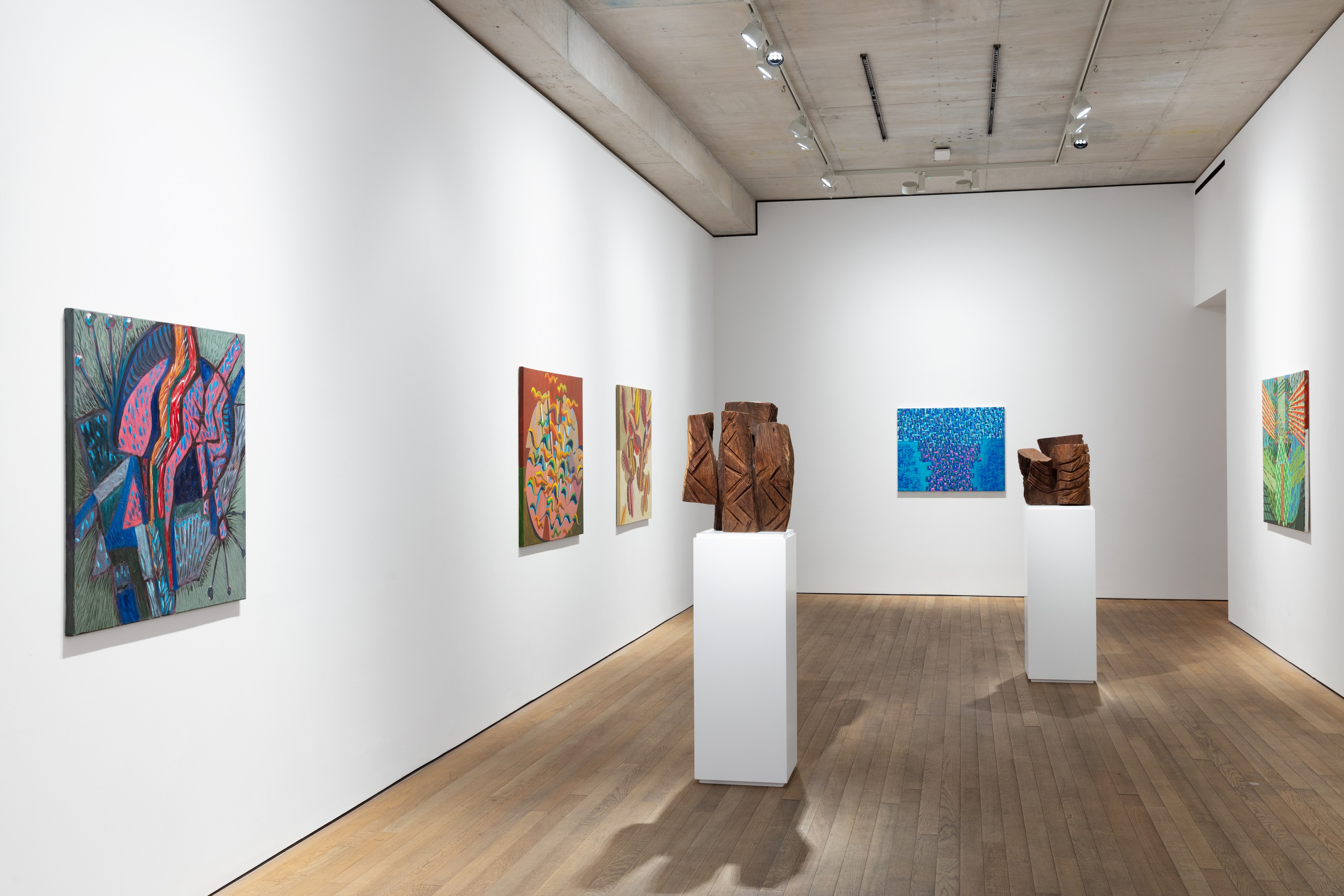 Installation view of Kim Yun Shin at Lehmann Maupin London