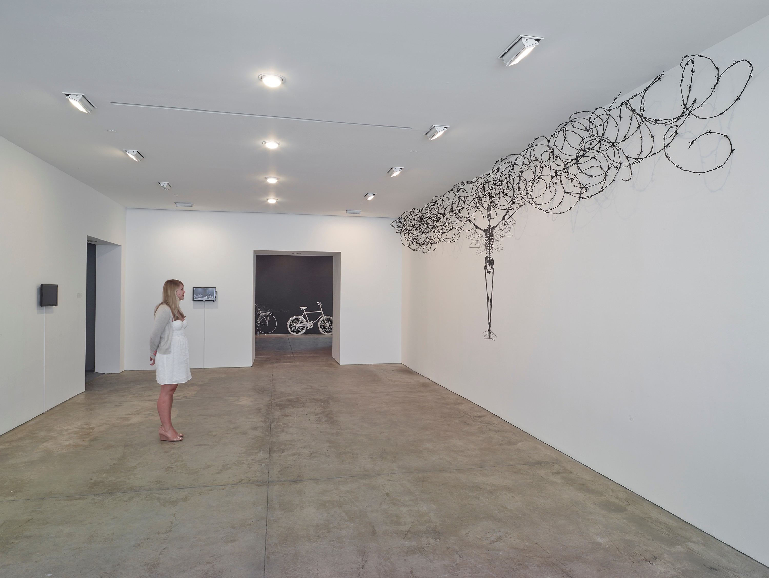 Installation view of Robin Rhode at Lehmann Maupin New York
