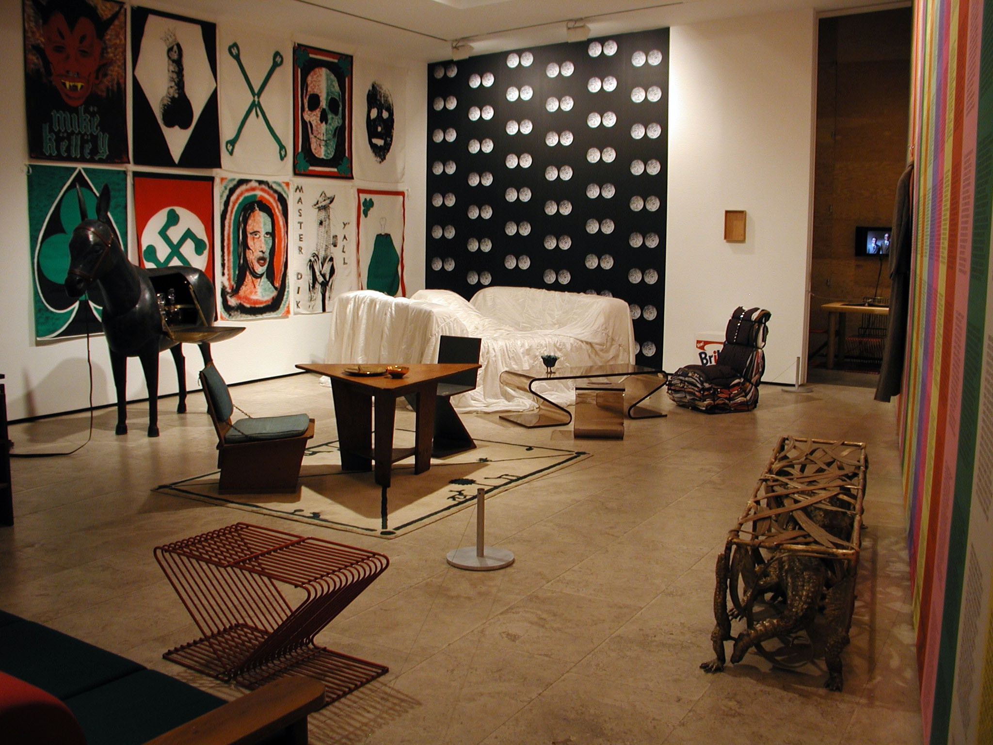 Installation view of L'Art de Vivre at Lehmann Maupin New York
