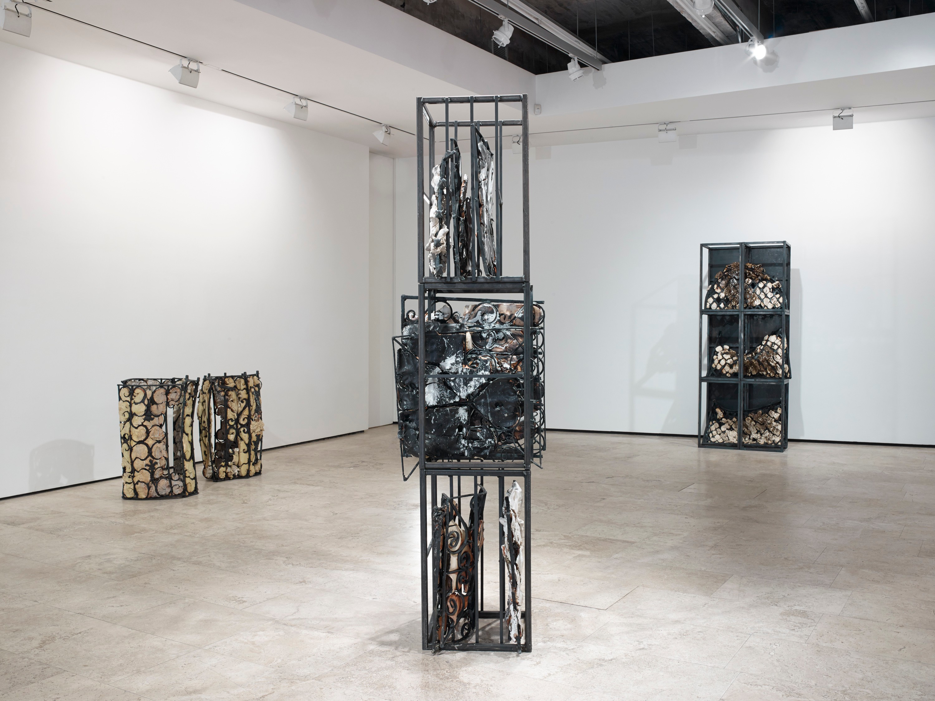 Installation view of Gates of Horn and Ivory at Lehmann Maupin New York