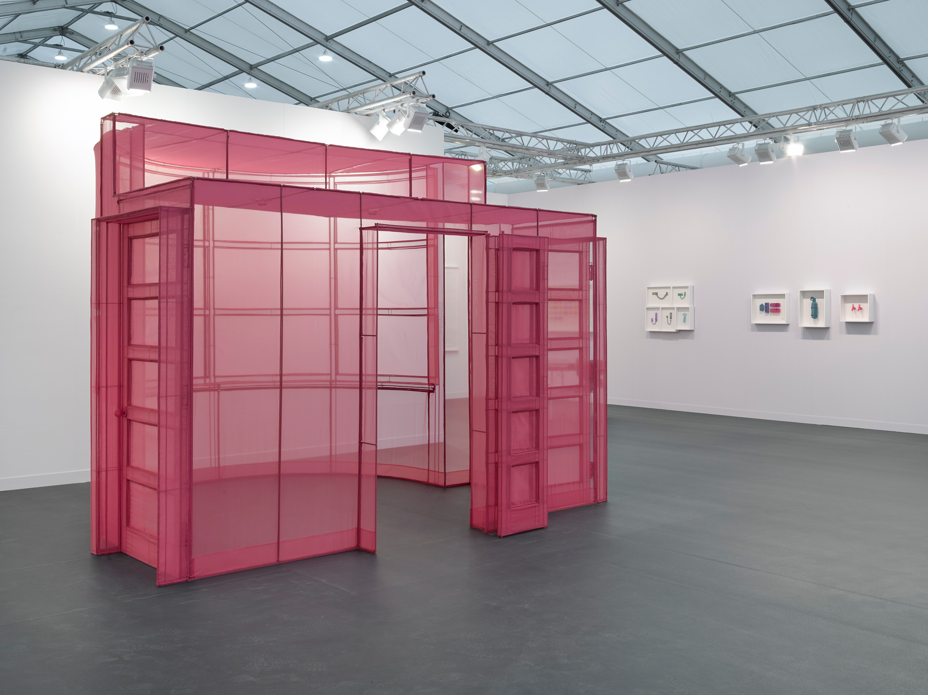 Installation view of Lehmann Maupin, Booth F04 at Frieze London