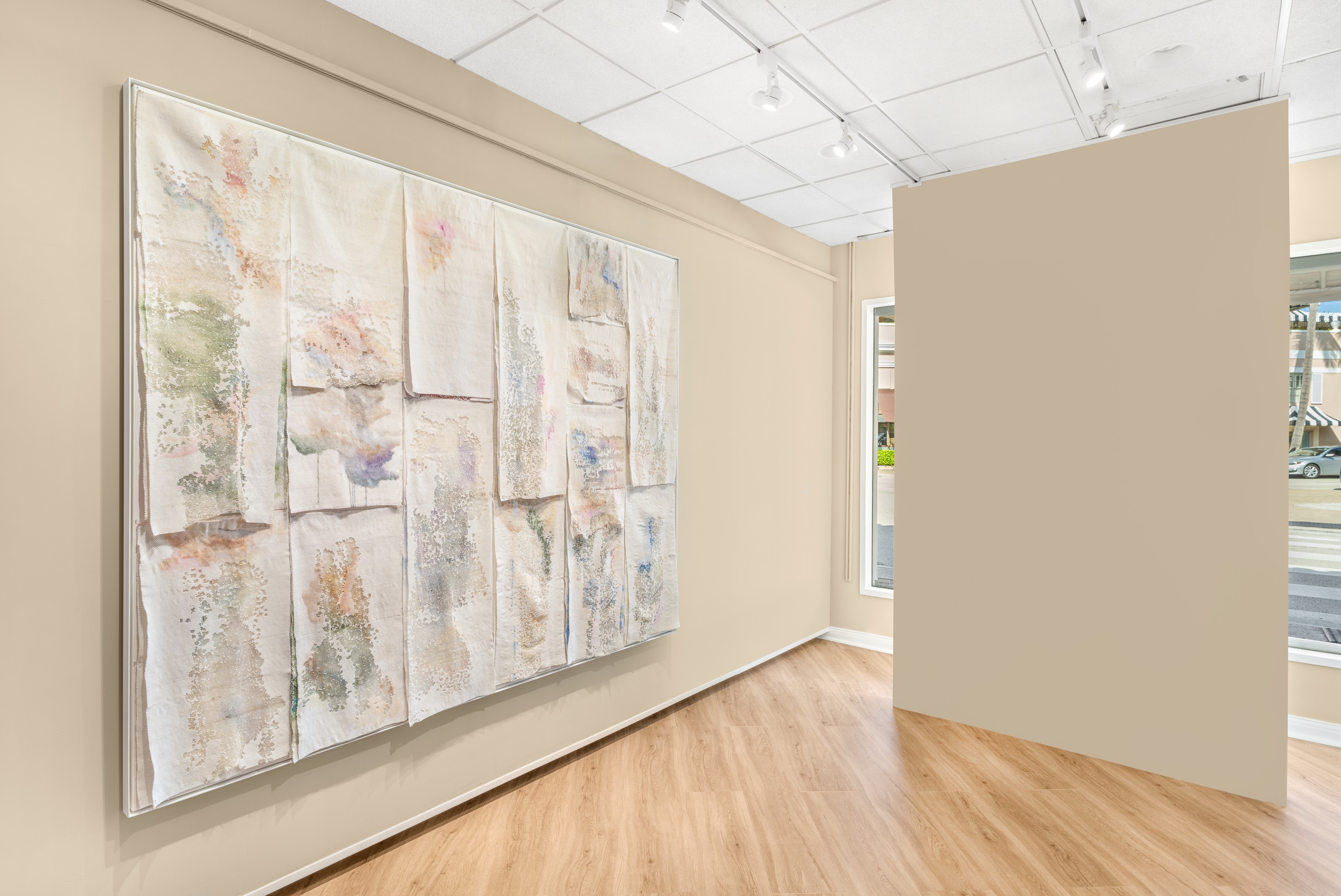 Installation view of Liza Lou at Lehmann Maupin Palm Beach