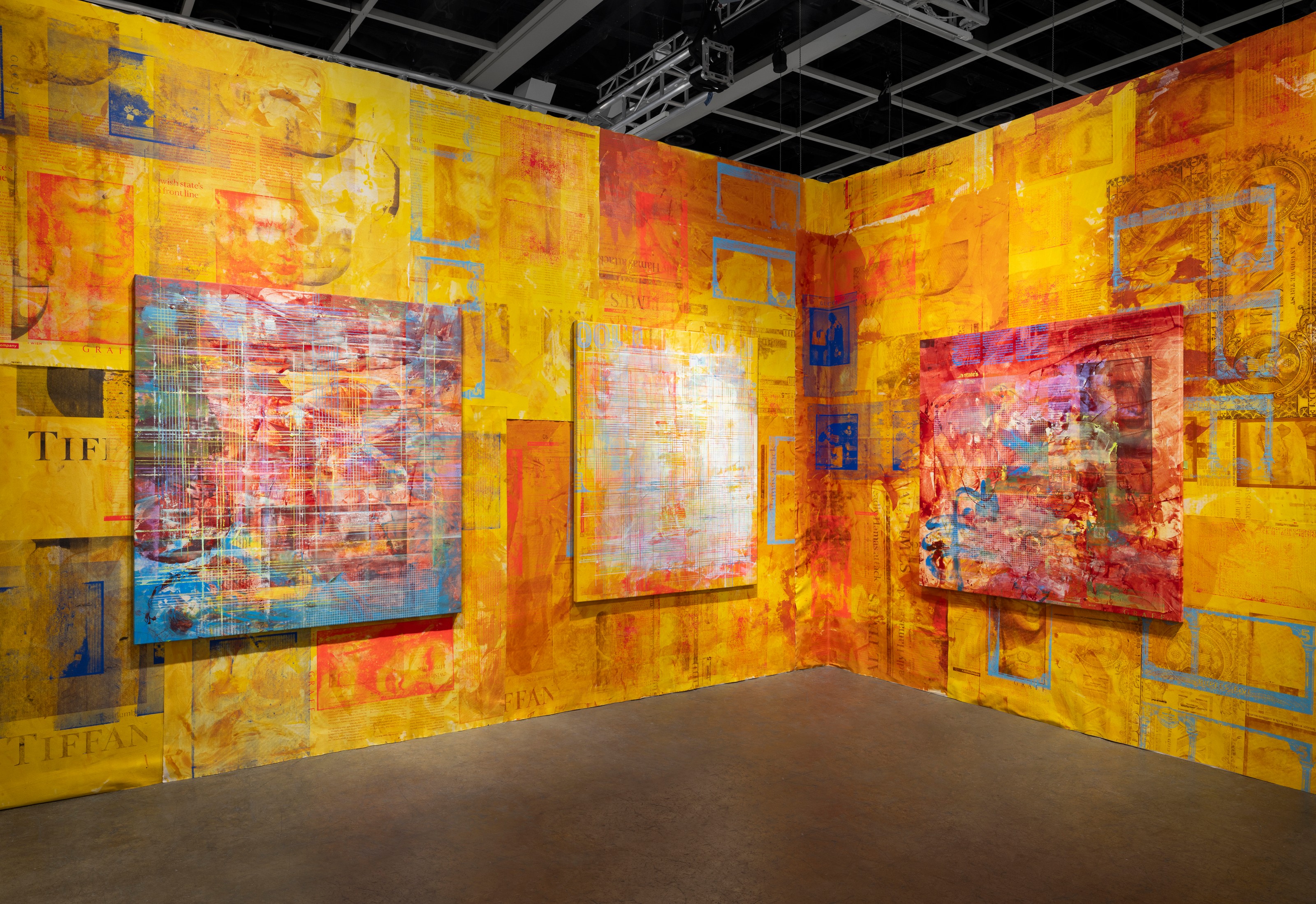 Installation view of Lehmann Maupin, Booth 1C22 at Art Basel Hong Kong