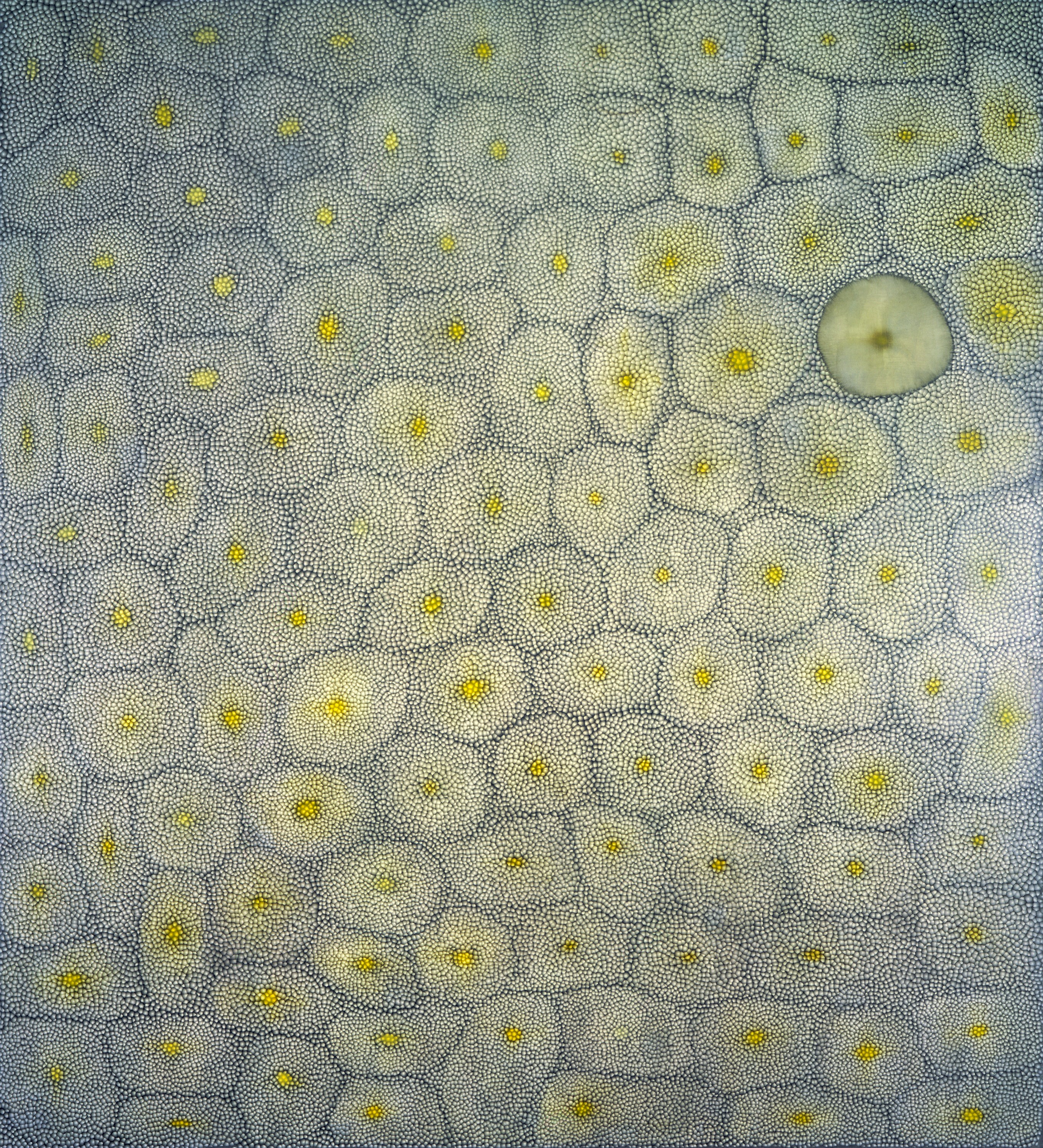 Painting by Ross Bleckner