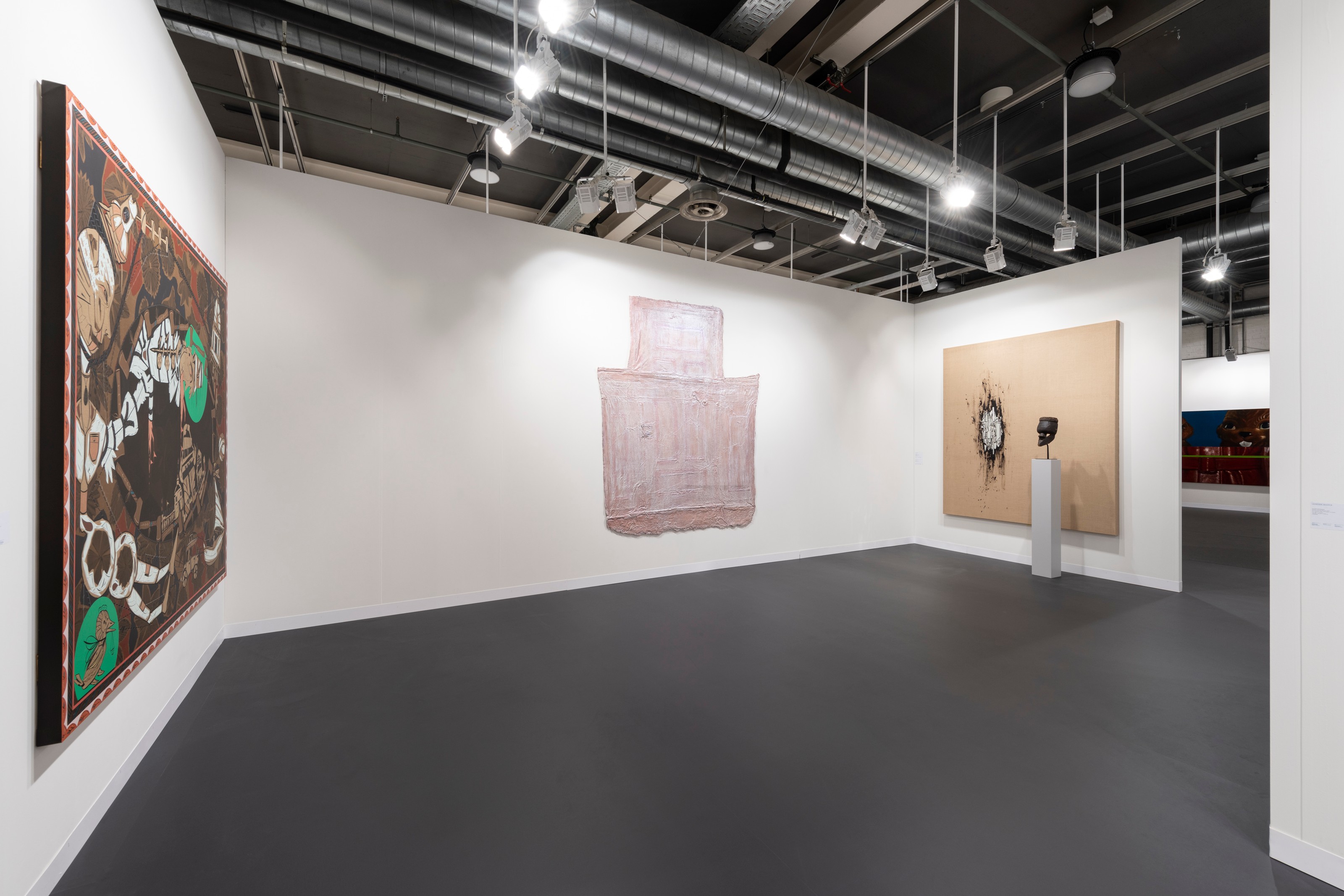 Installation view of Lehmann Maupin, Booth L11 at Art Basel