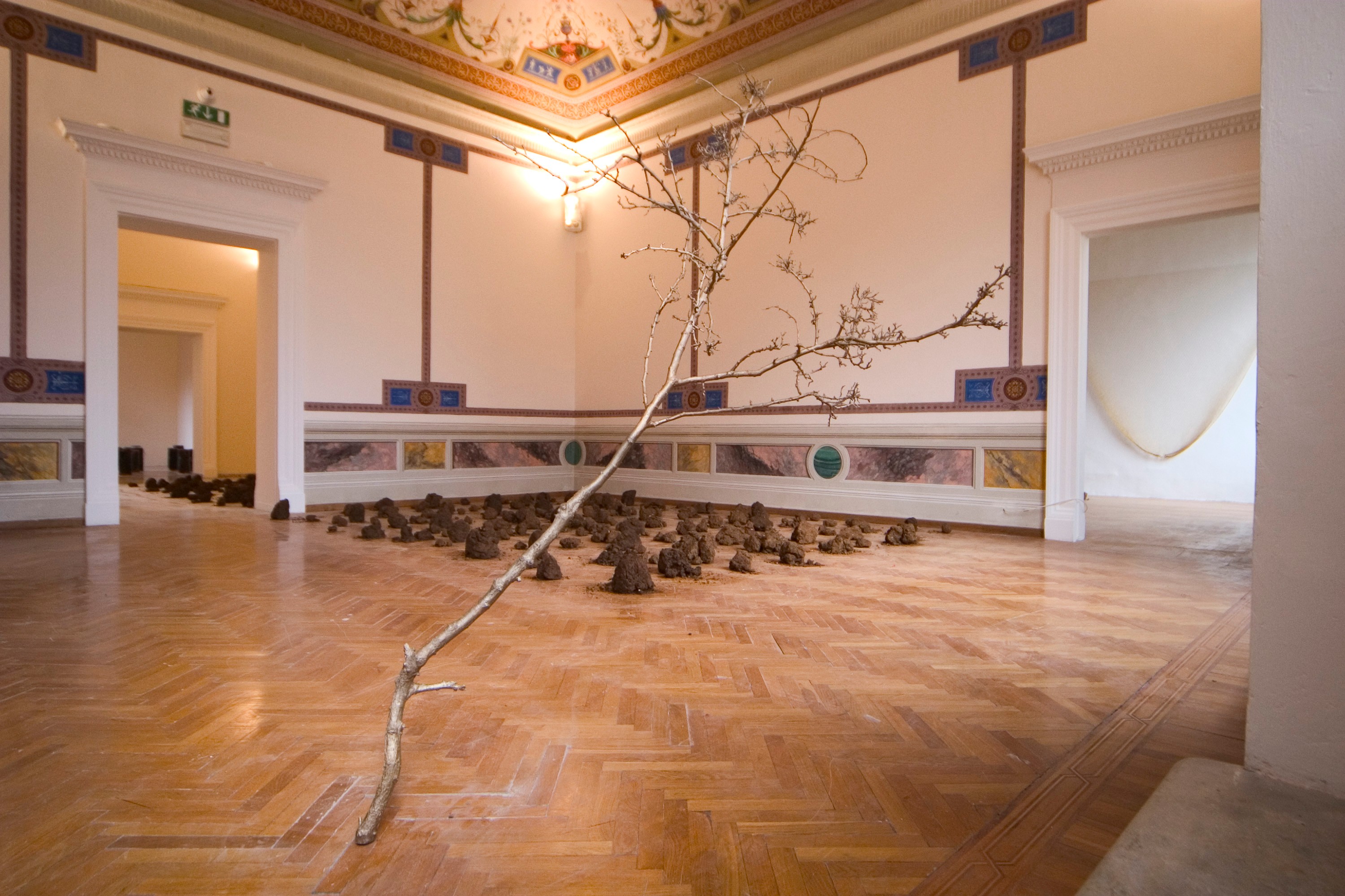 Installation view of The Look of Things at Palazzo delle Papesse