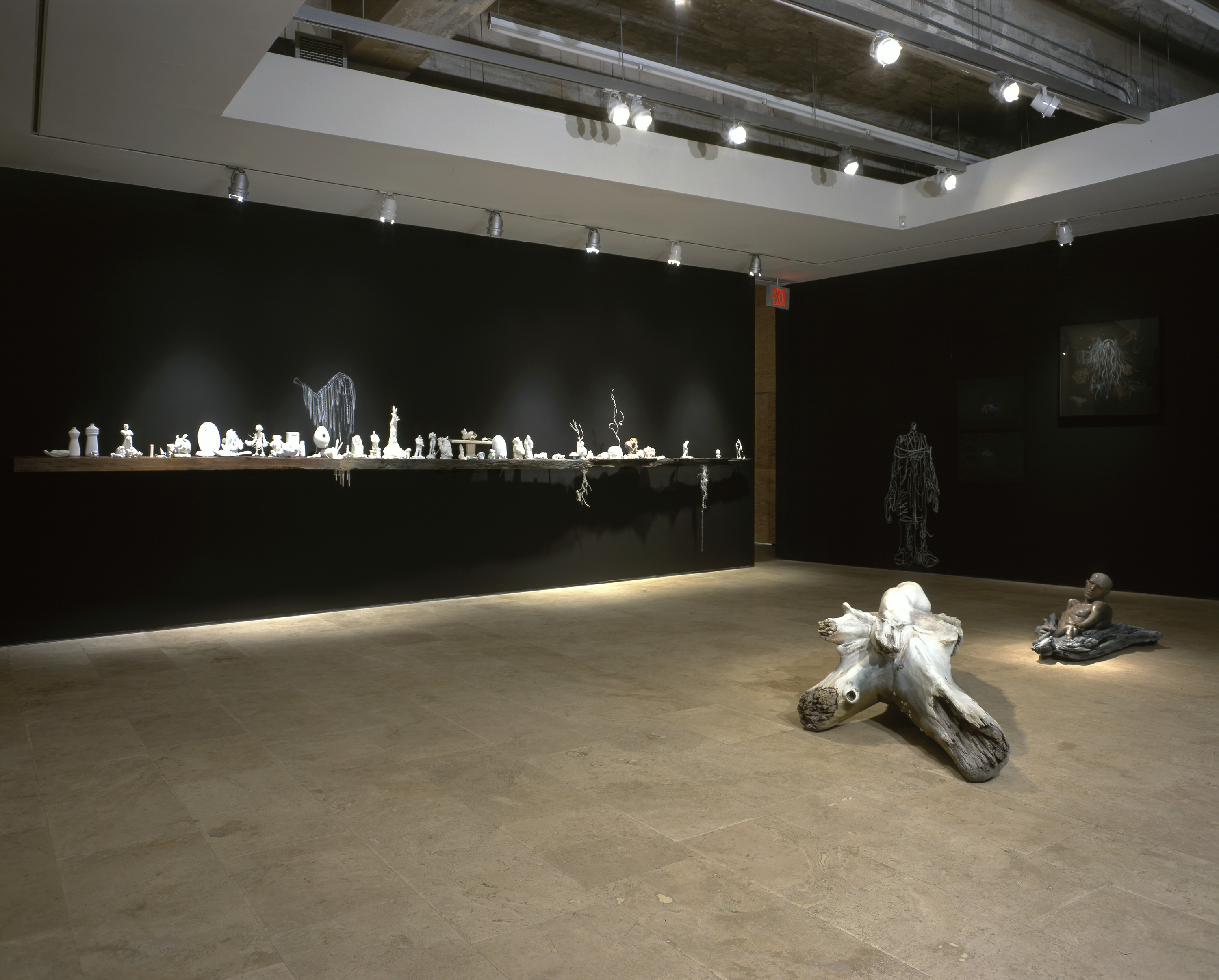Installation view of Drawn Out of My Mind at Lehmann Maupin New York