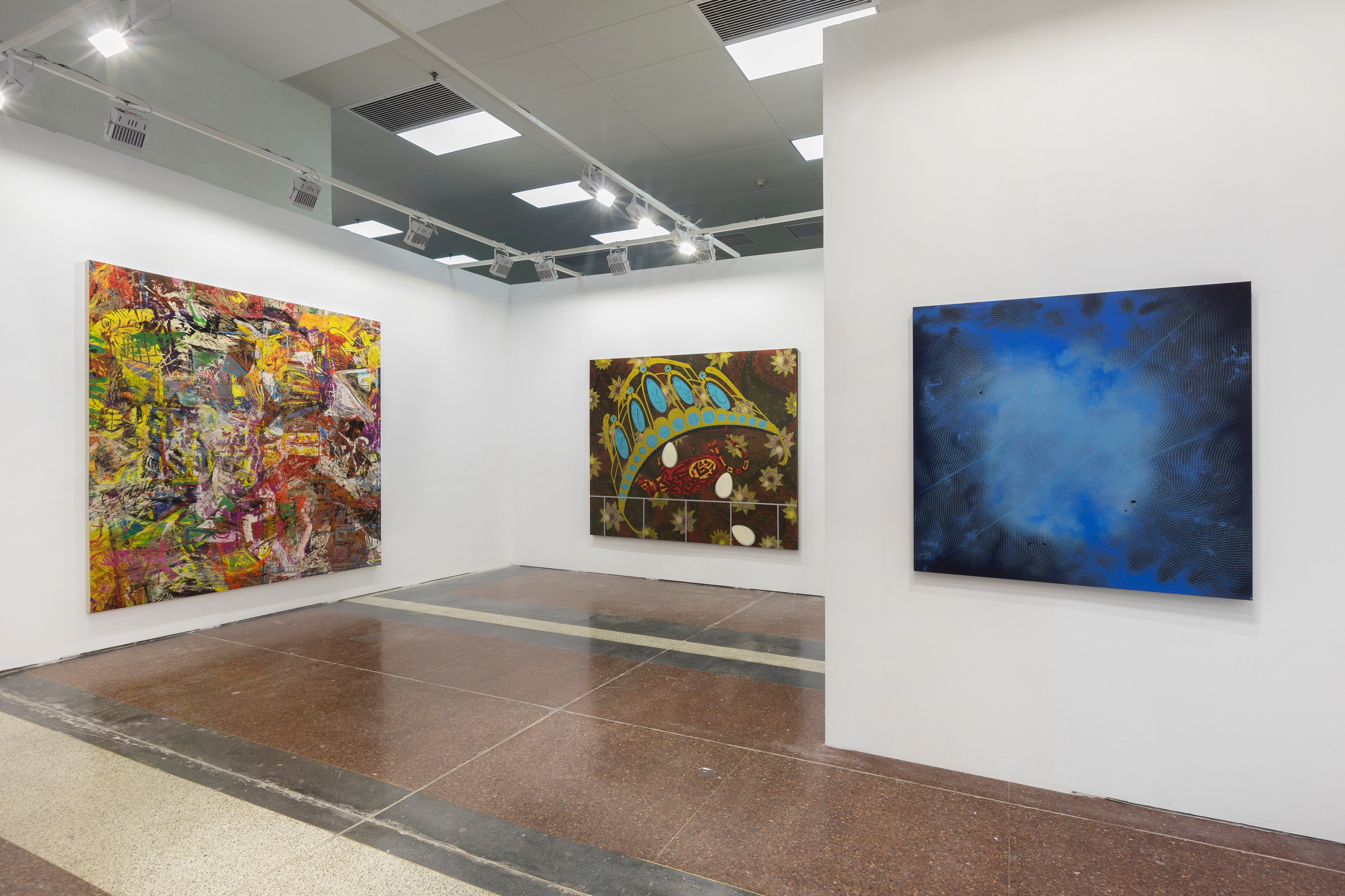 Installation view of Lehmann Maupin, Booth A08 at JINGART
