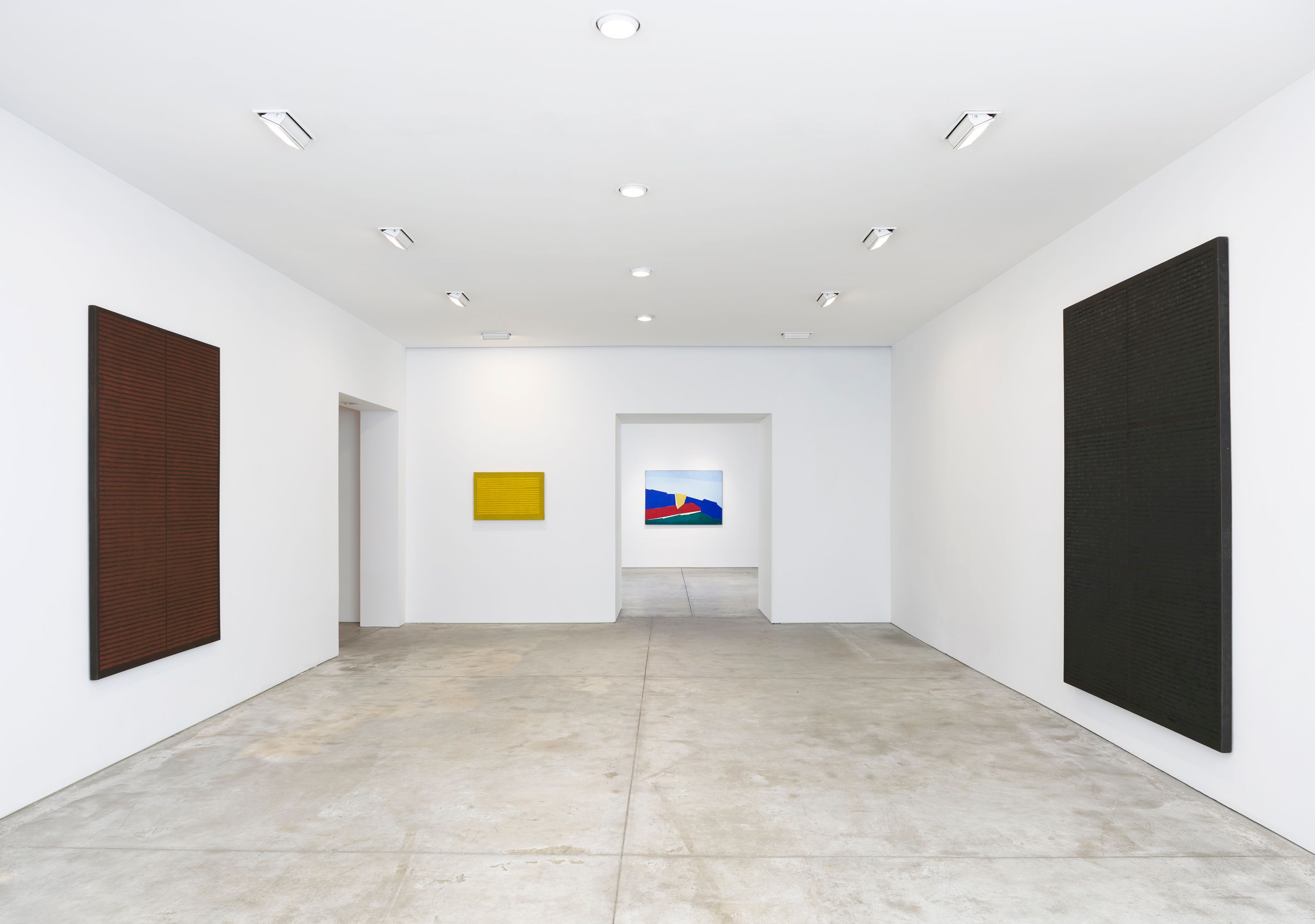 Installation view of Kim Guiline at Lehmann Maupin New York