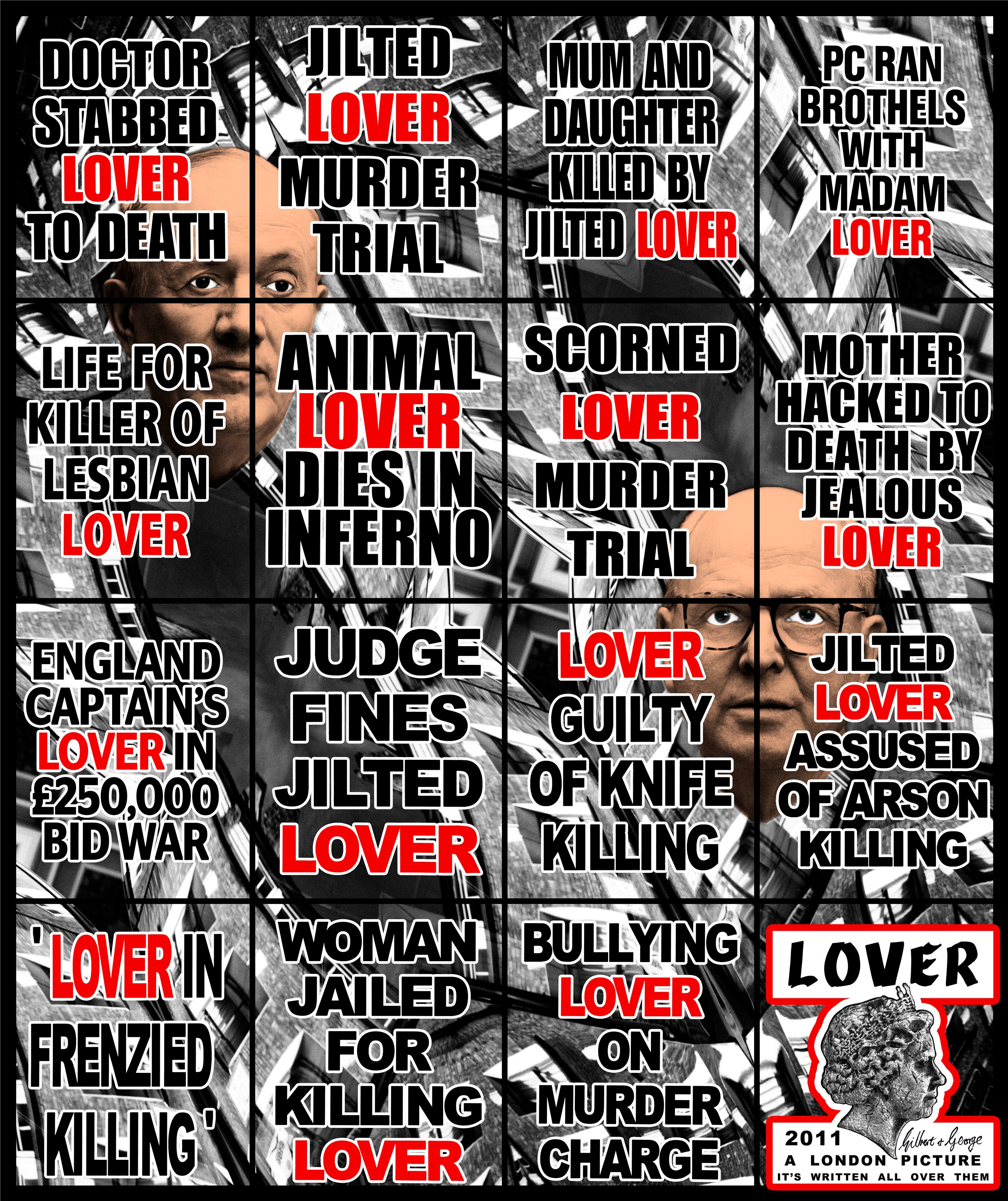 Wall work by Gilbert & George