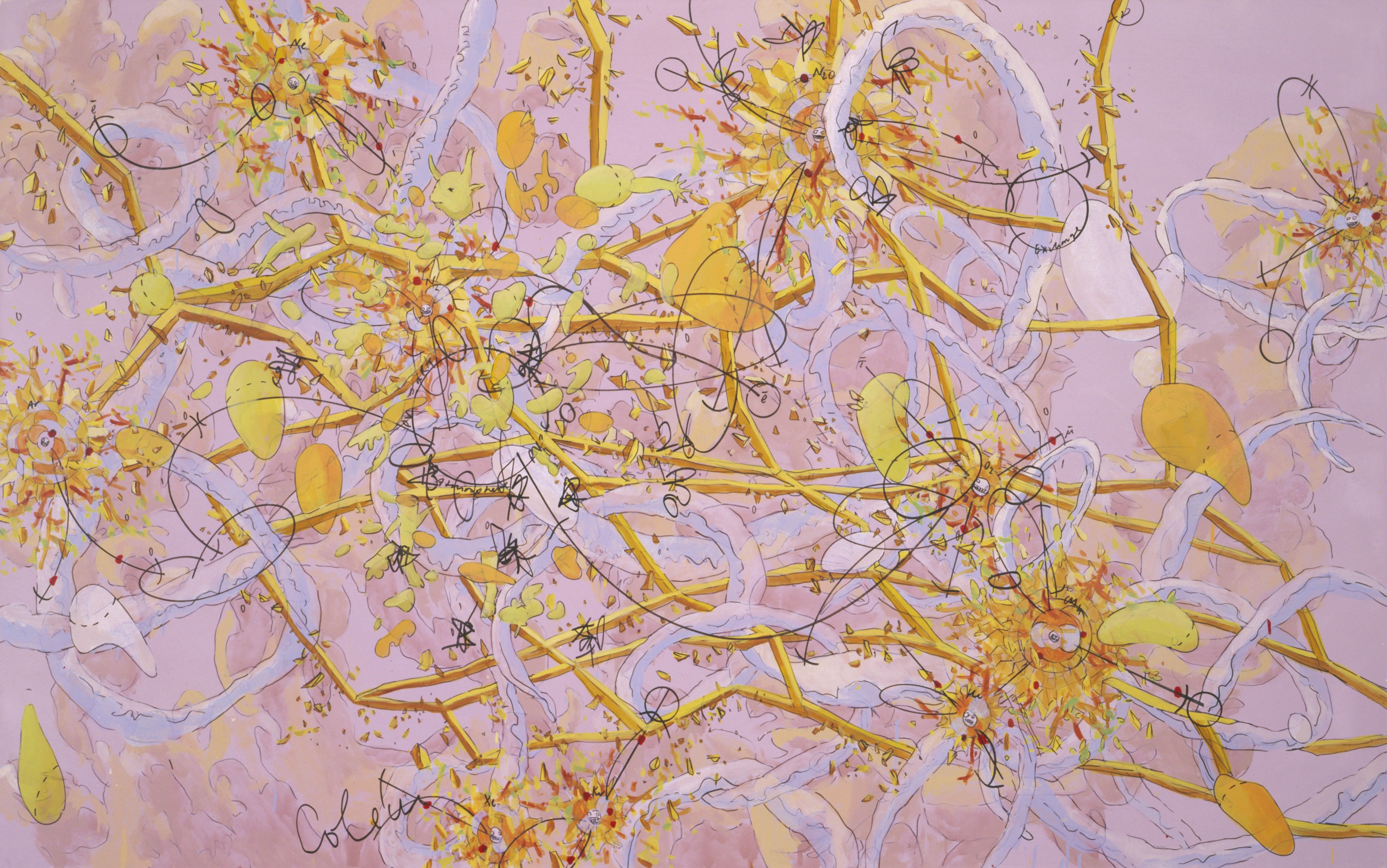 Painting by Matthew Ritchie