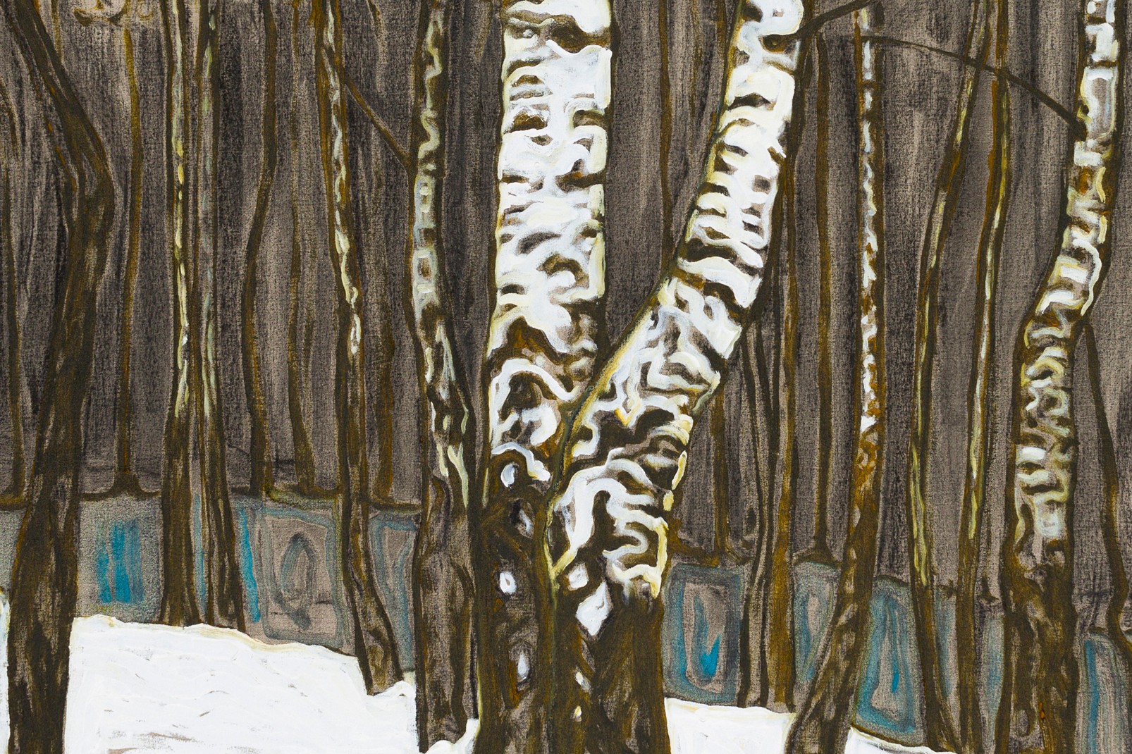 Detail of painting by Billy Childish