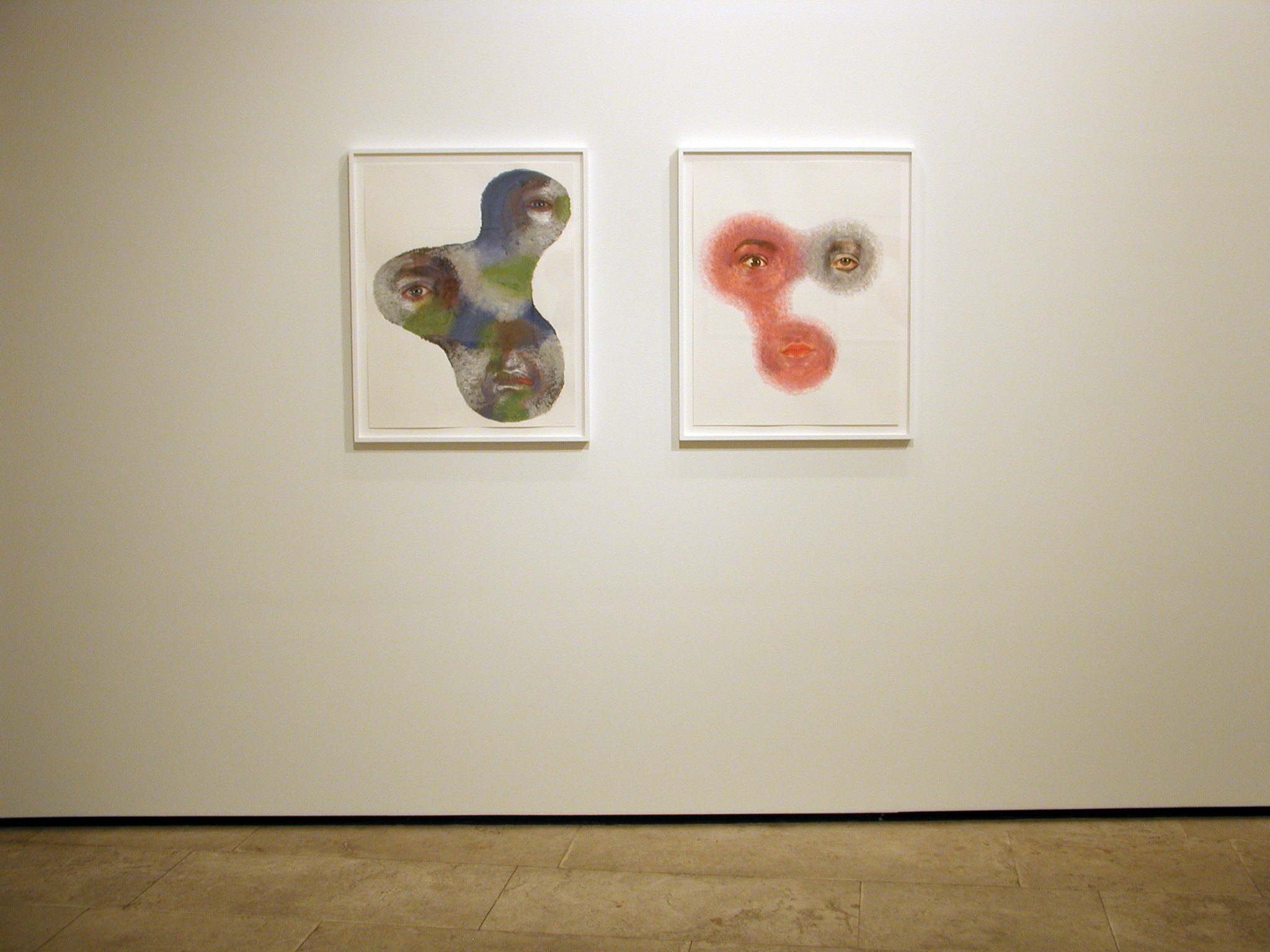Installation view of Tony Oursler at Lehmann Maupin New York