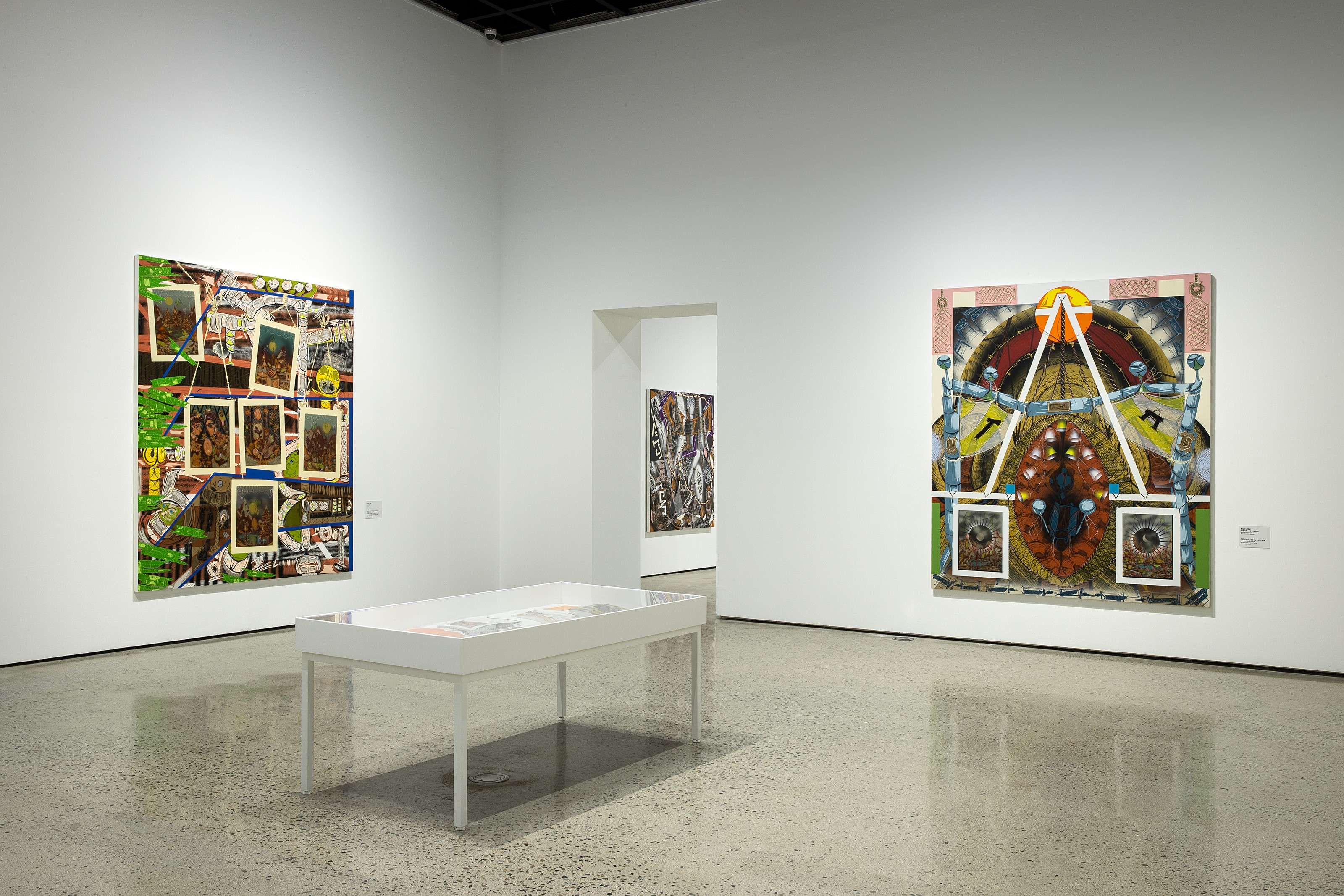 Installation view of Lari Pittman at Jeonnam Museum of Art