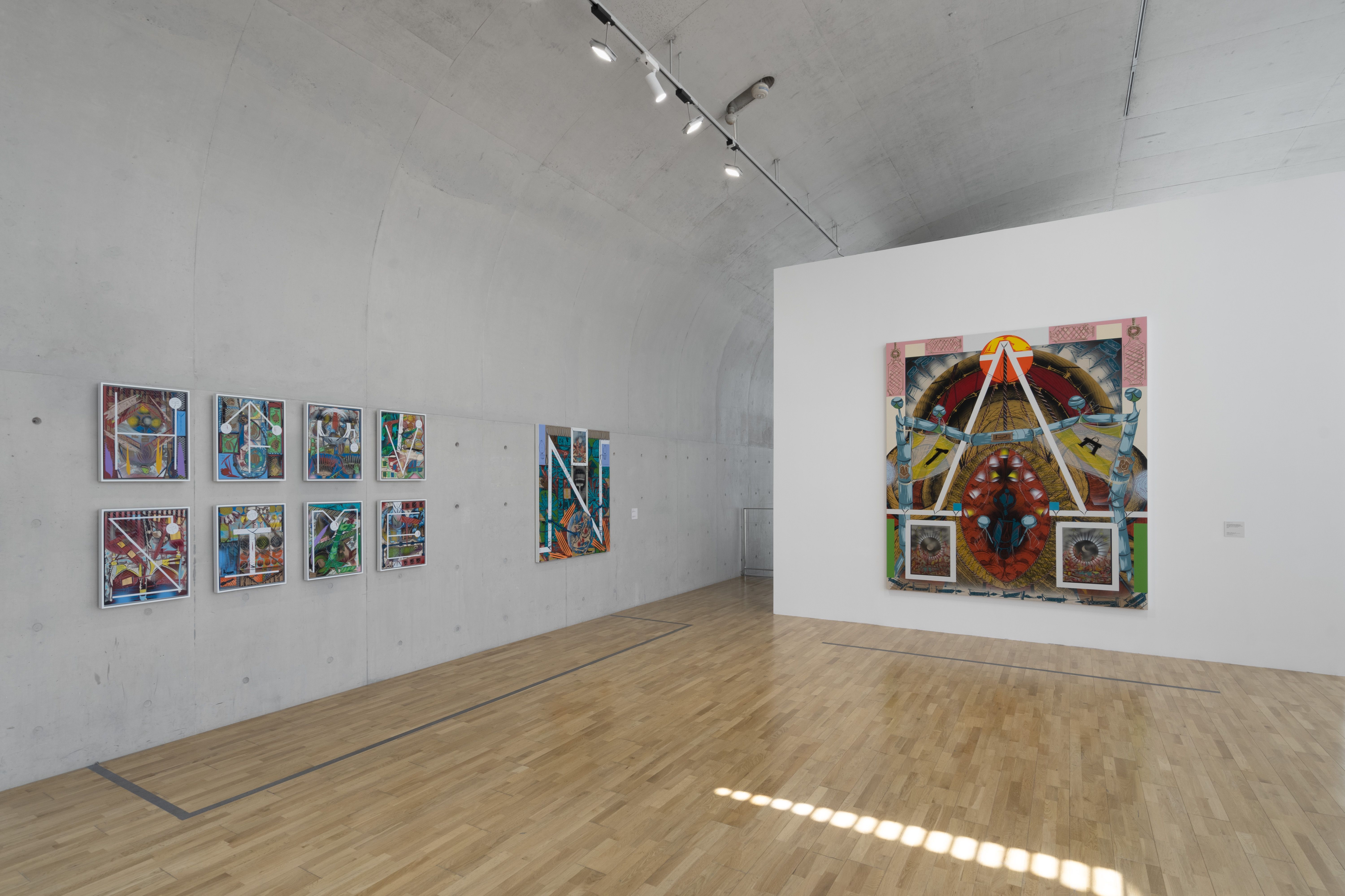 Installation view of Lari Pittman at Long Museum