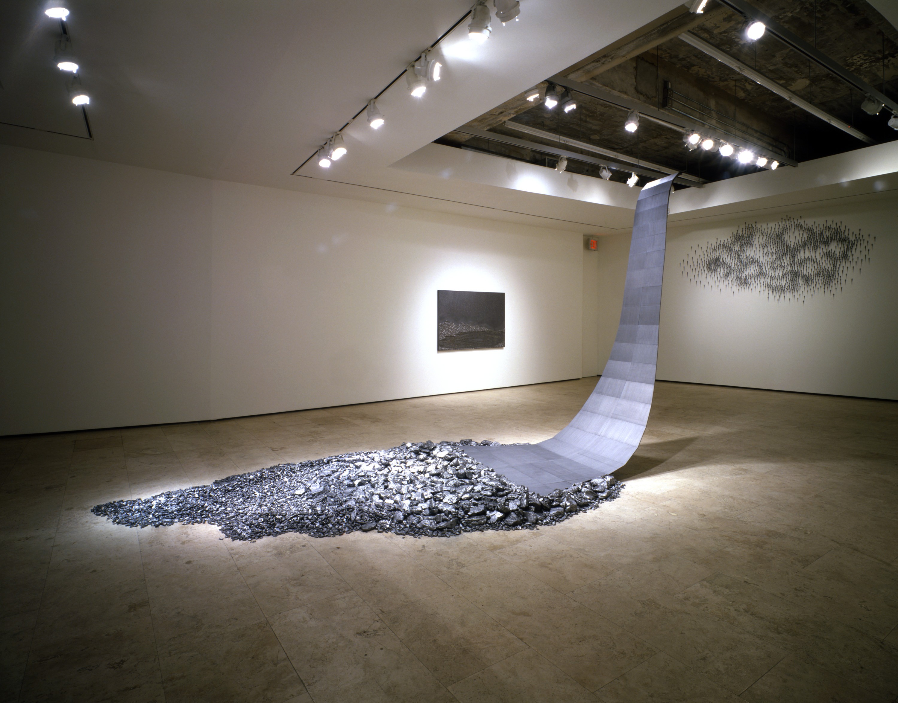 Installation view of Teresita Fernández at Lehmann Maupin New York