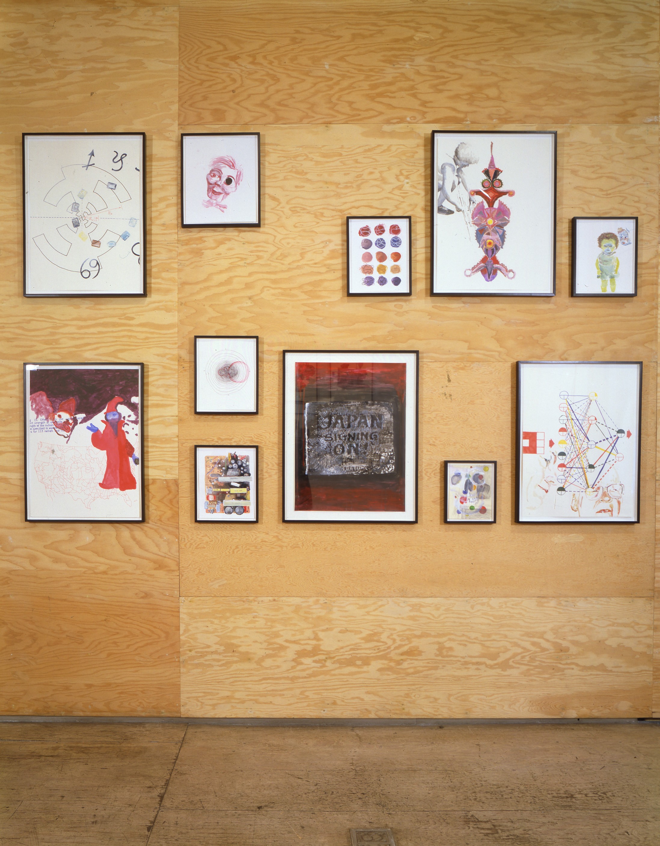 Installation view of Tony Oursler at Lehmann Maupin New York