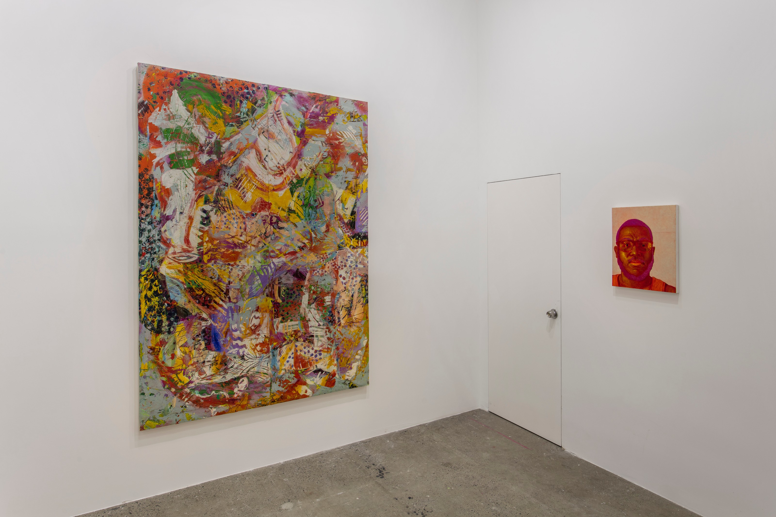 Installation view of Lehmann Maupin, Booth A122 at West Bund Art & Design