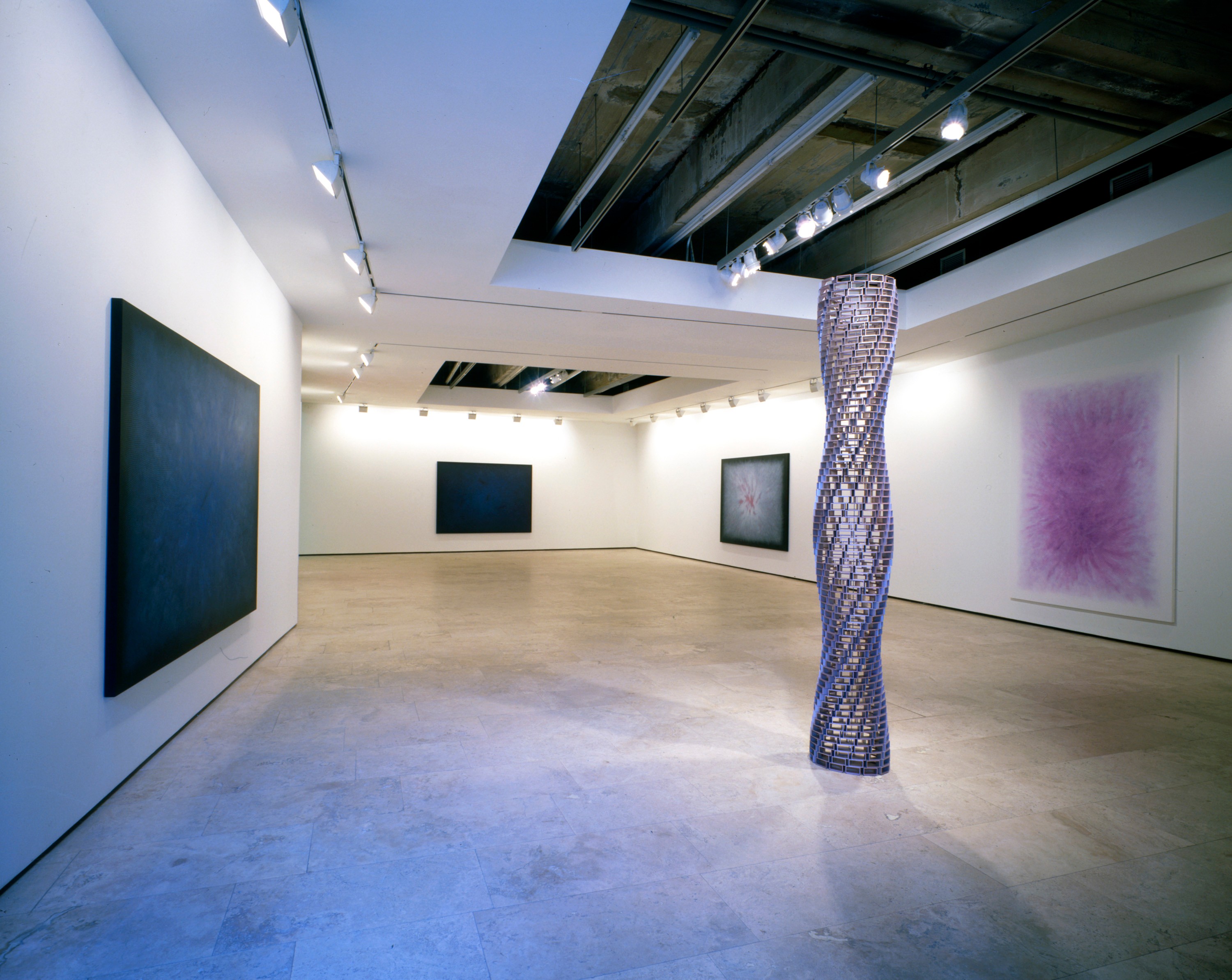 Installation view of Light darkness at Lehmann Maupin New York
