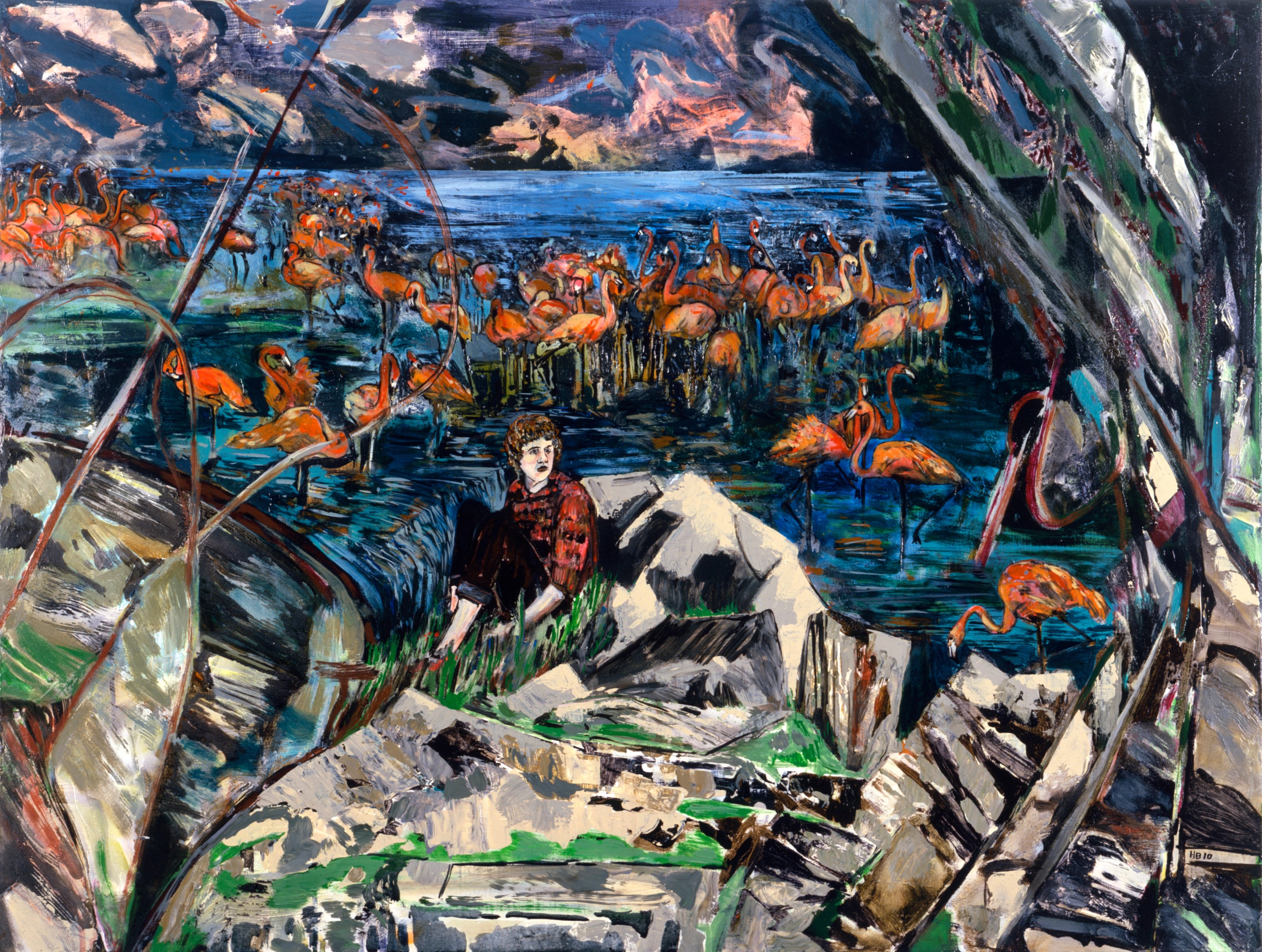 Painting by Hernan Bas